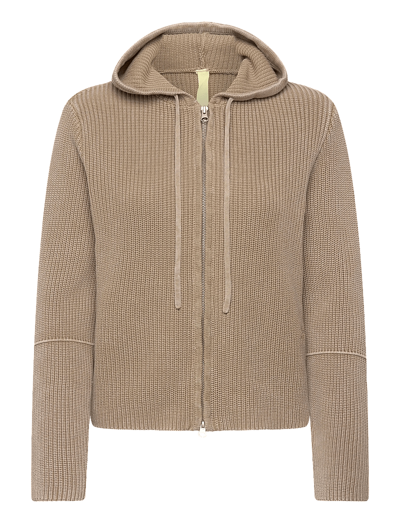 Brixtol Textiles - Irene Zip Hoodie Khaki - sweatshirts & hoodies - khaki - 1