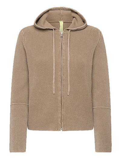 Irene Zip Hoodie Khaki - HæTtetrøJer
