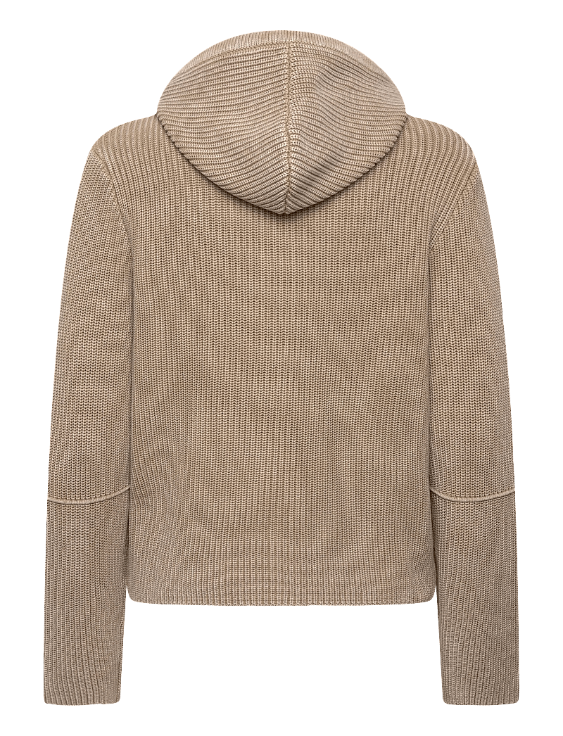 Brixtol Textiles - Irene Zip Hoodie Khaki - sweatshirts & hoodies - khaki - 2