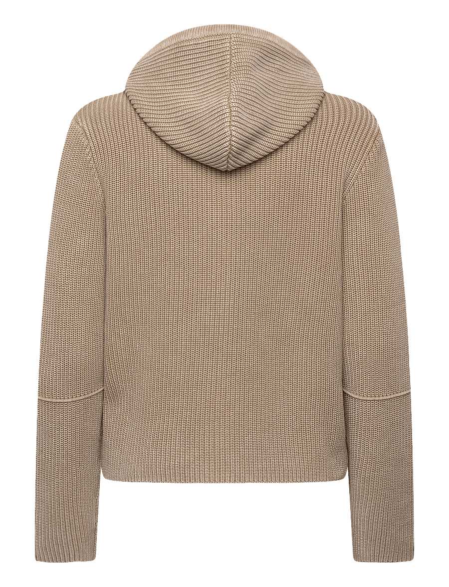 Brixtol Textiles - Irene Zip Hoodie Khaki - sweatshirts & hoodies - khaki - 2