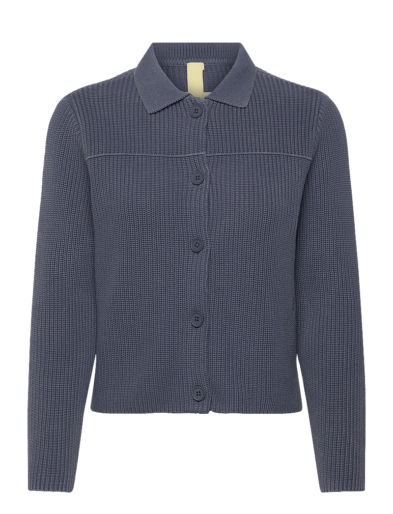 Brixtol Textiles - Cecile Dusty Blue - swetry rozpinane - dusty blue - 1