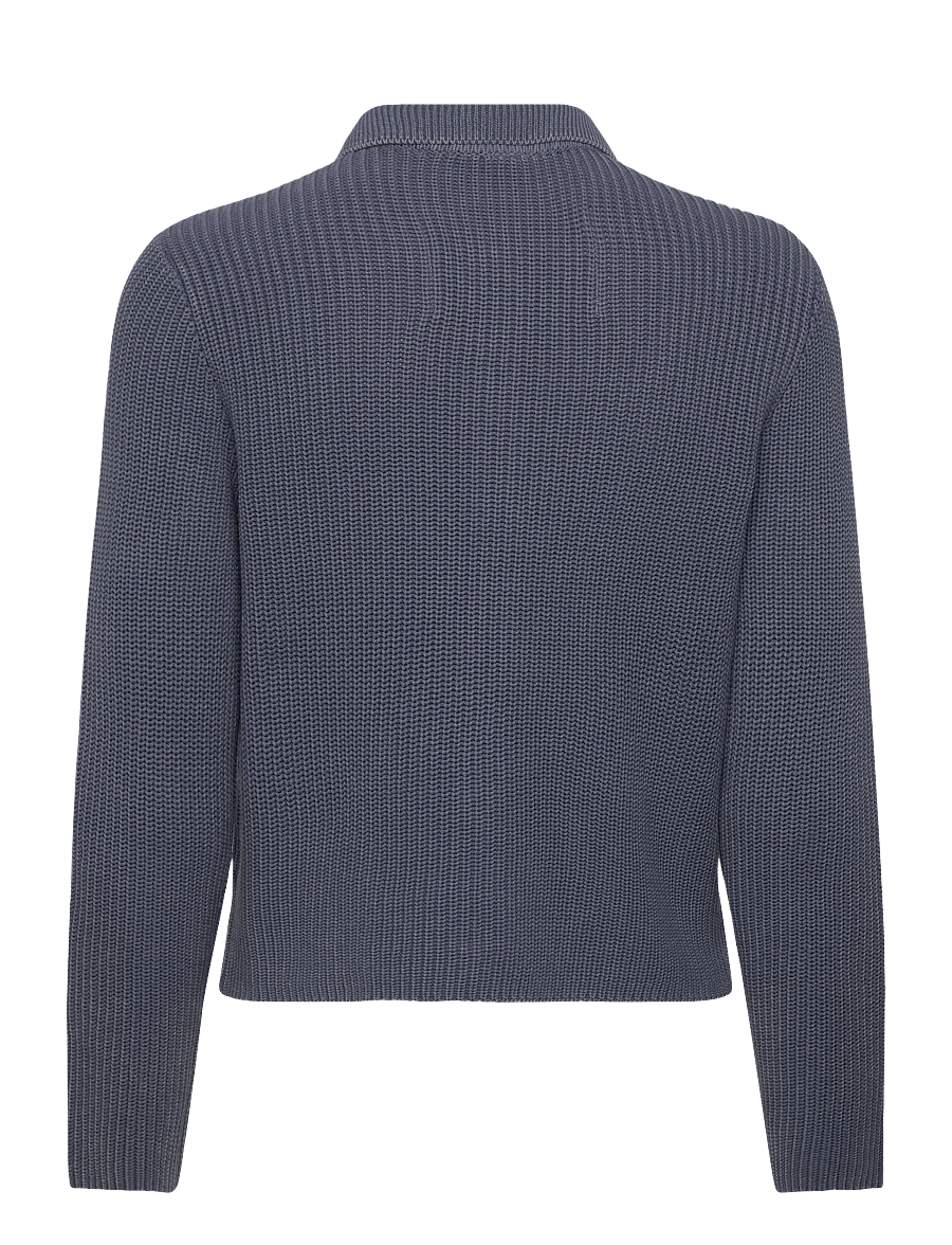 Brixtol Textiles - Cecile Dusty Blue - cardigans - dusty blue - 2