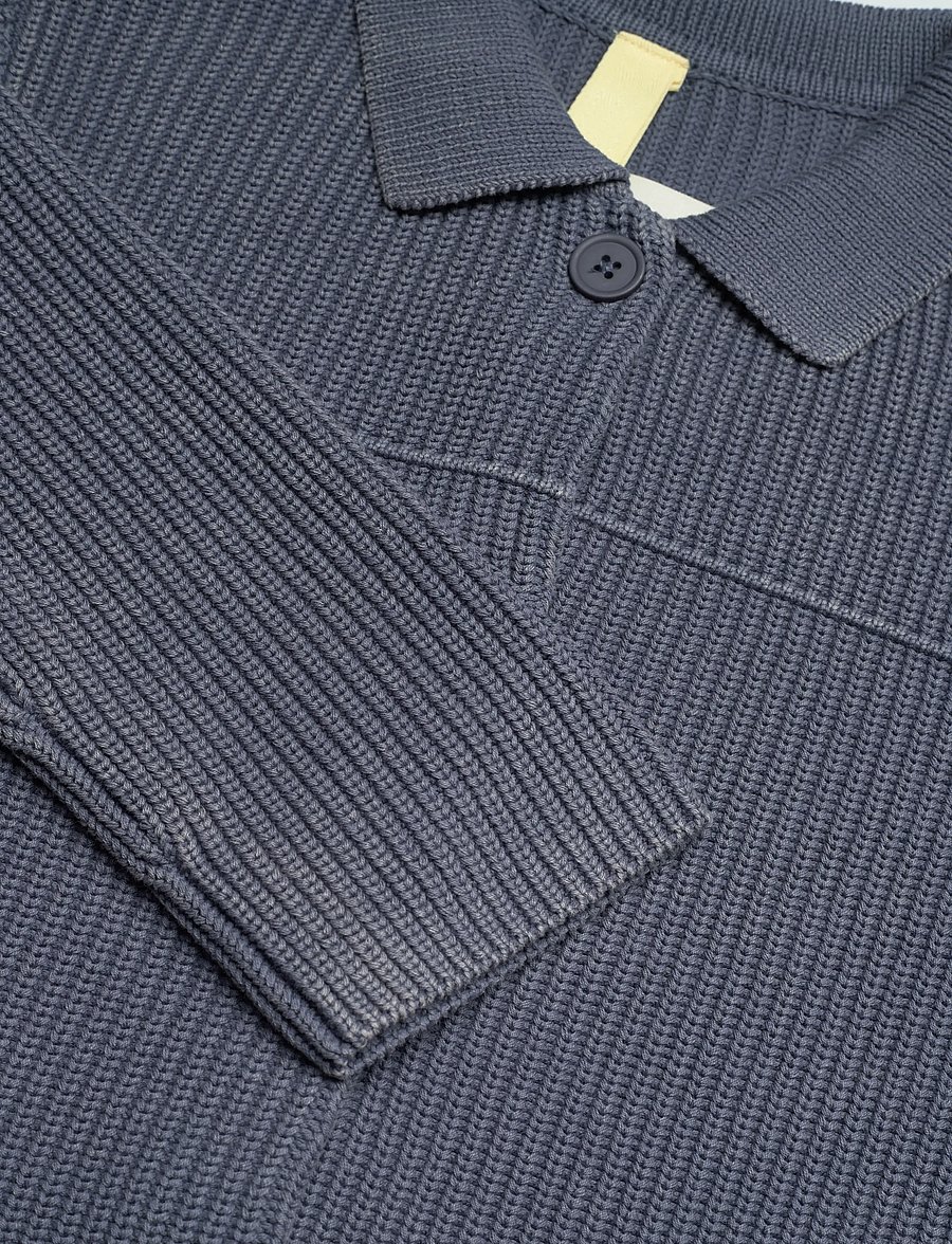 Brixtol Textiles - Cecile Dusty Blue - cardigans - dusty blue - 5