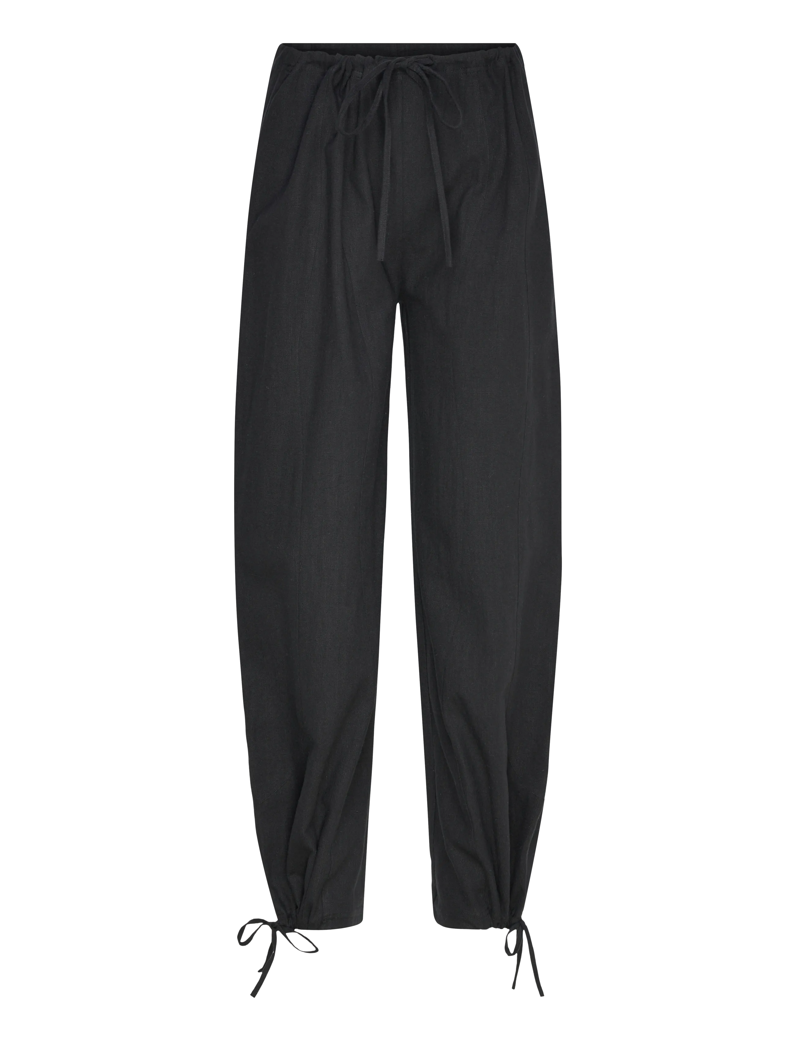 Brixtol Textiles Kirsten Trousers Linen Cream - Brixtol Textiles - BLACK / black