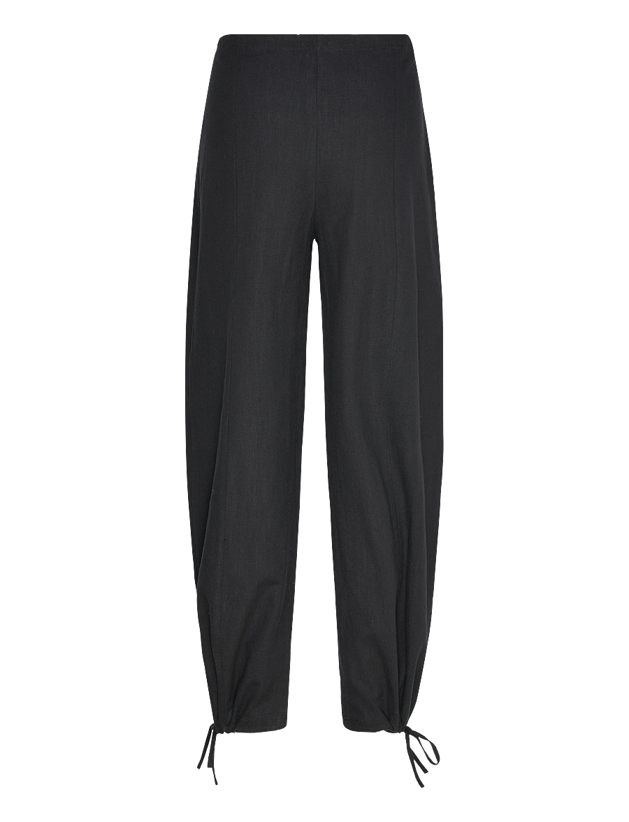 Brixtol Textiles - Kirsten Trousers Linen Cream - black - 2