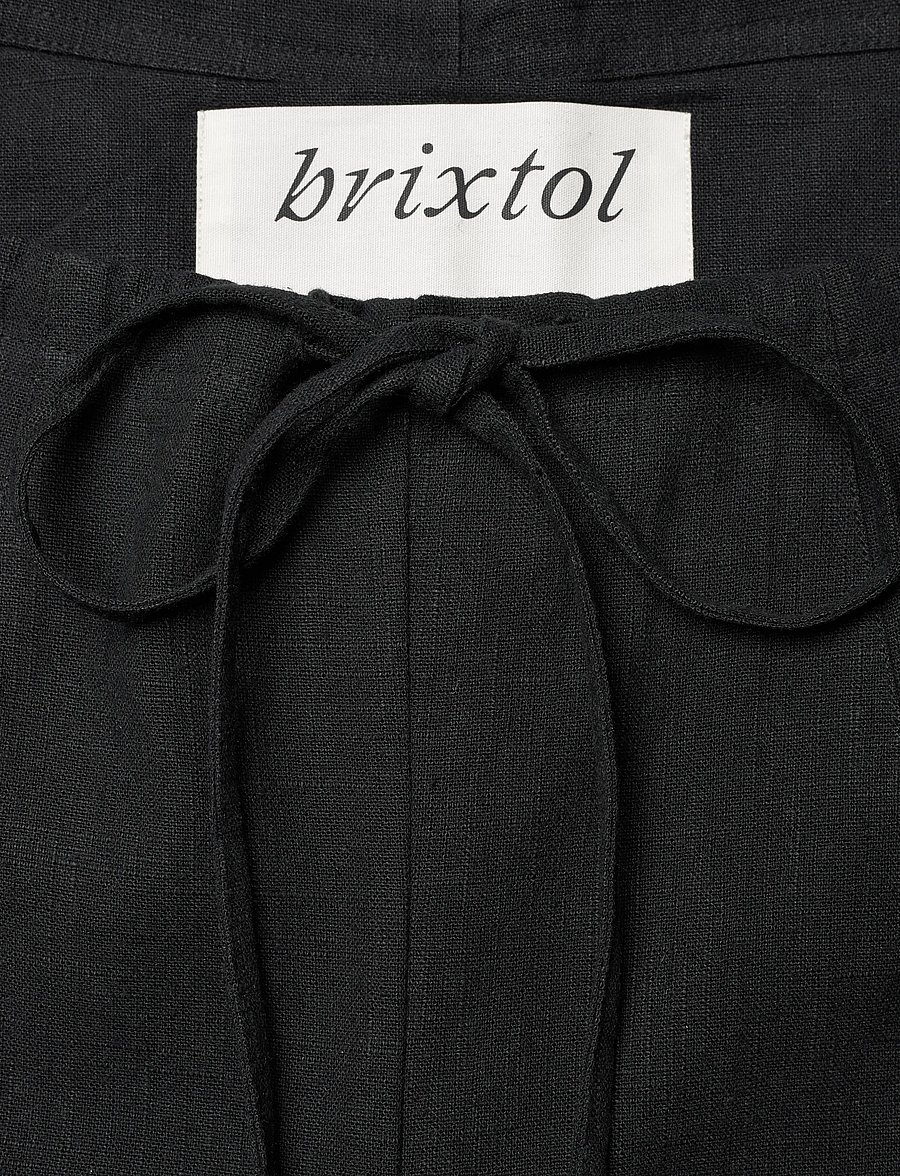 Brixtol Textiles - Kirsten Trousers Linen Cream - black - 5