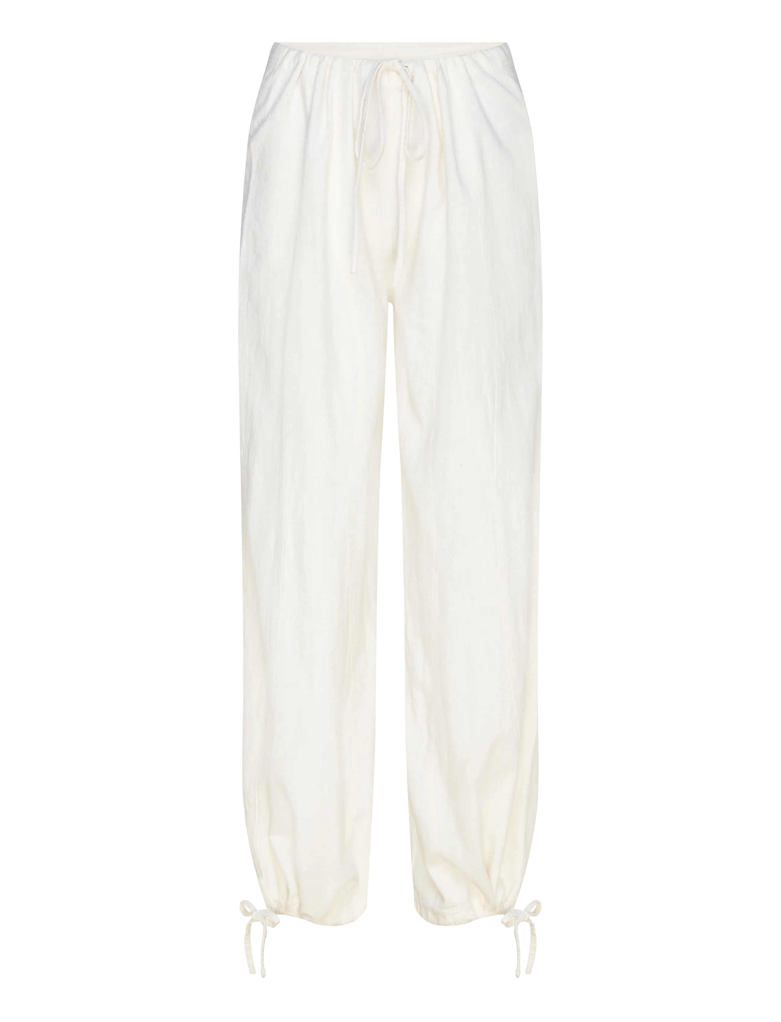 BRIXTOL TEXTILES Kirsten Hosen Linen Cream Cream - M - Damen