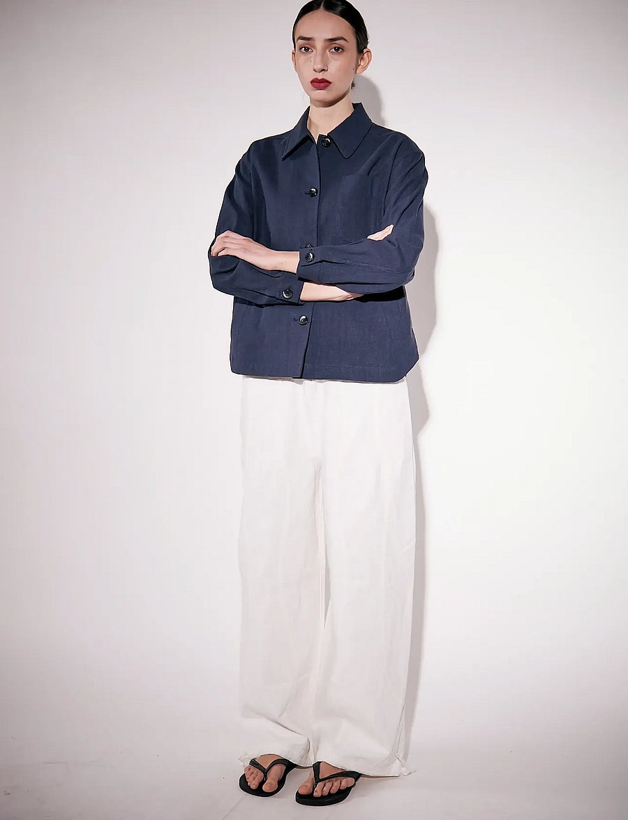 Brixtol Textiles - Kirsten Trousers Linen Cream - leinenhosen - cream - 0