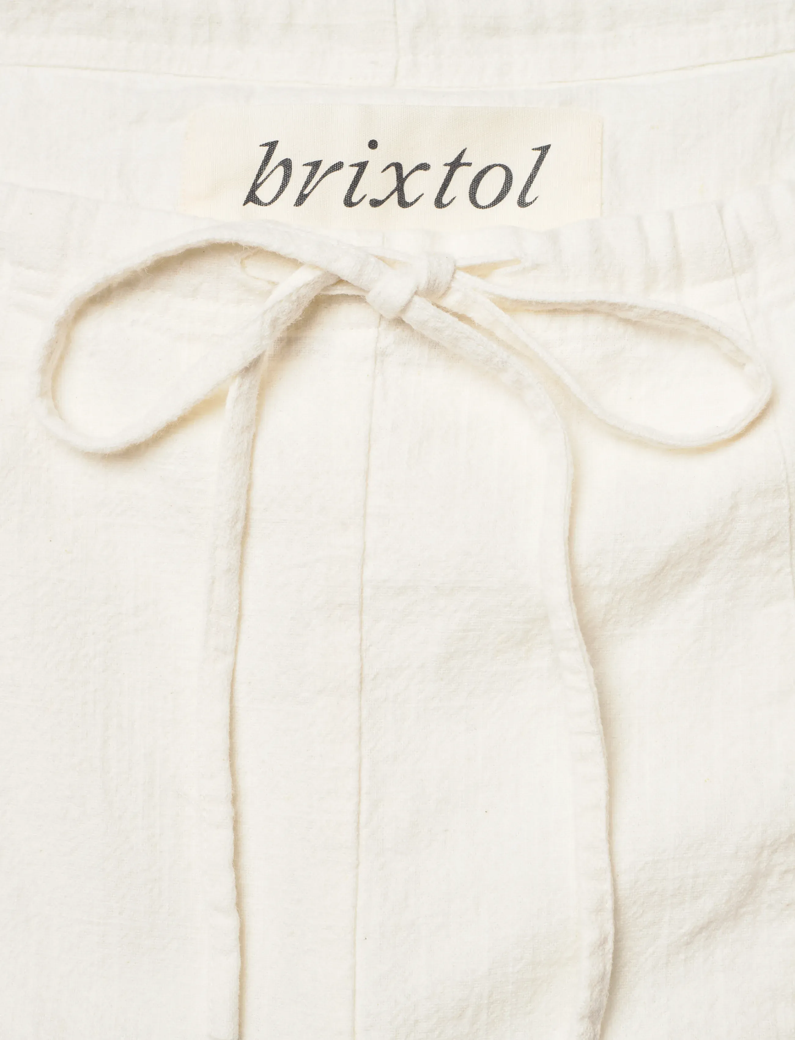 Brixtol Textiles - Kirsten Trousers Linen Cream - hørbukser - cream - 4