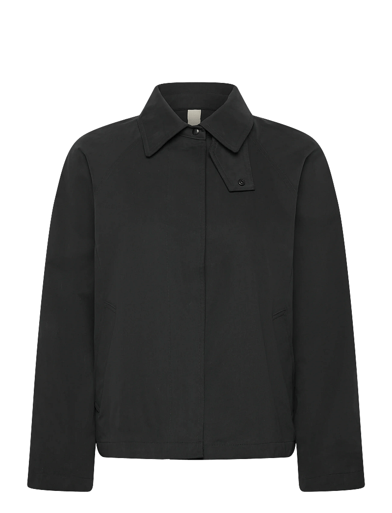 Brixtol Textiles - Esme Short Khaki - frühlingsjacken - black - 0