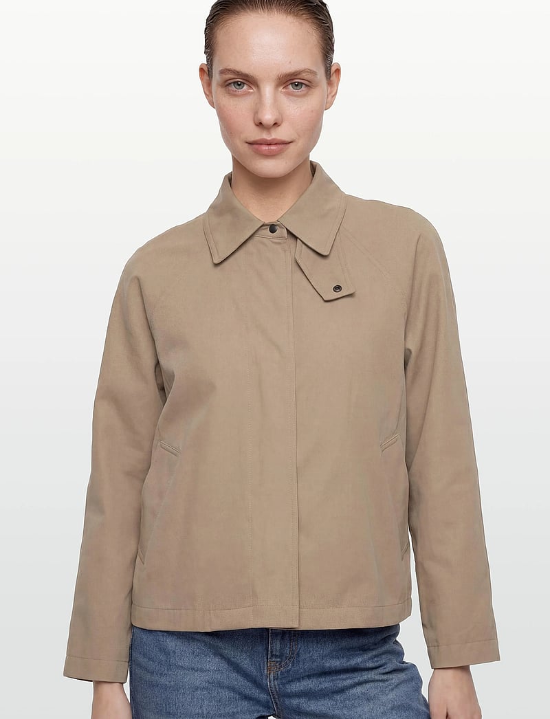Brixtol Textiles - Esme Short Khaki - forårsjakker - khaki - 4