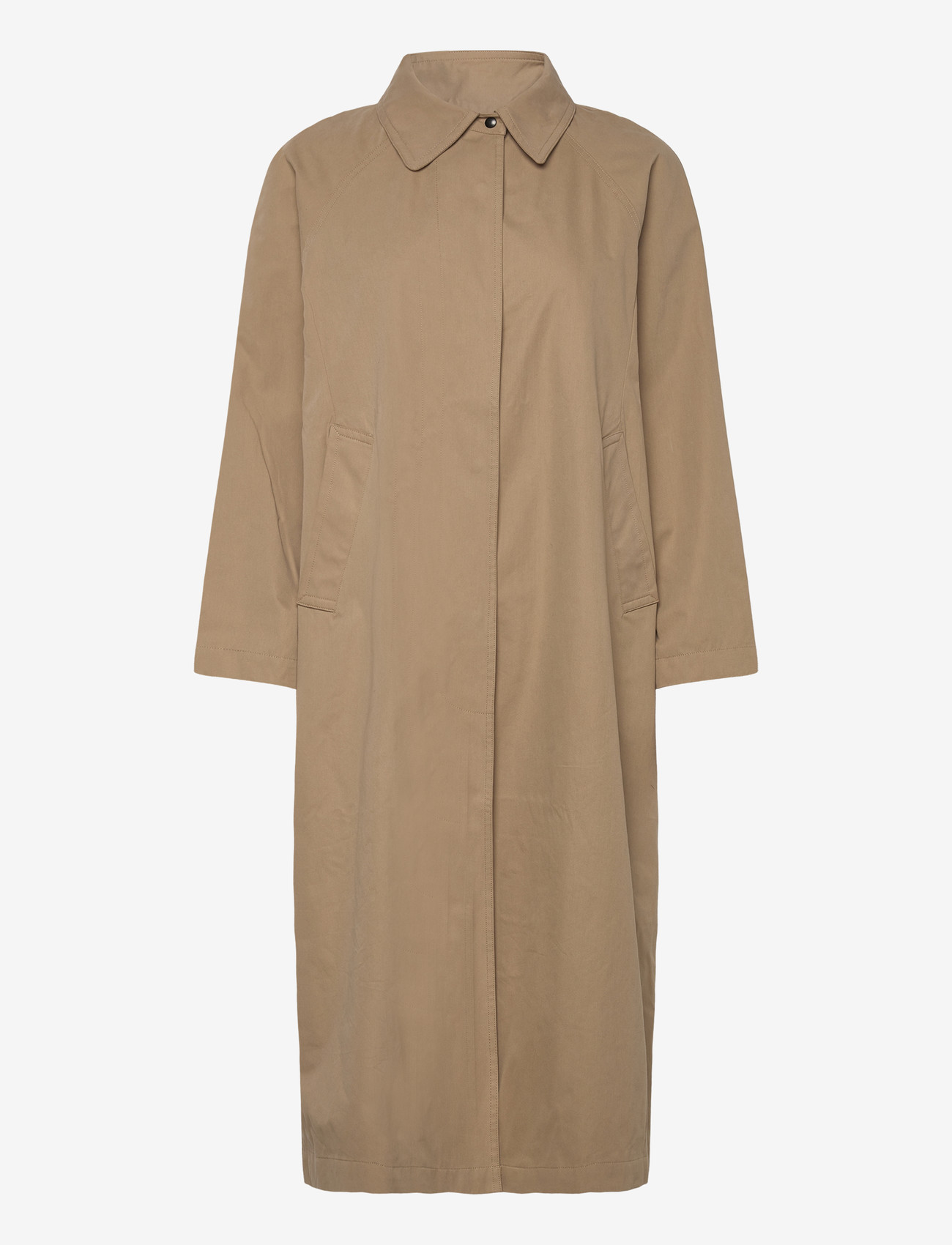 Brixtol Textiles - Esme Khaki - trenchcoats - khaki - 0