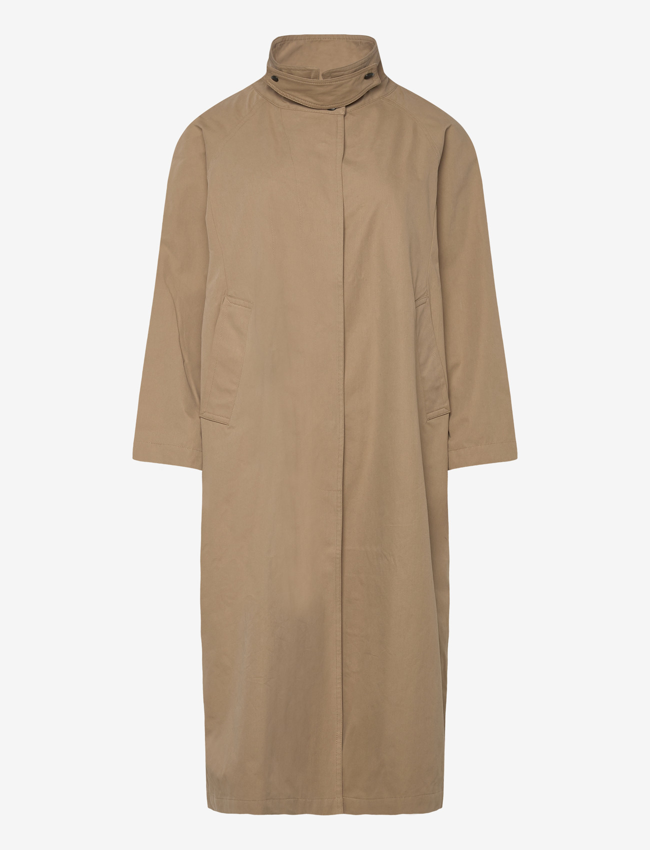 Brixtol Textiles - Esme Khaki - trenchcoats - khaki - 1