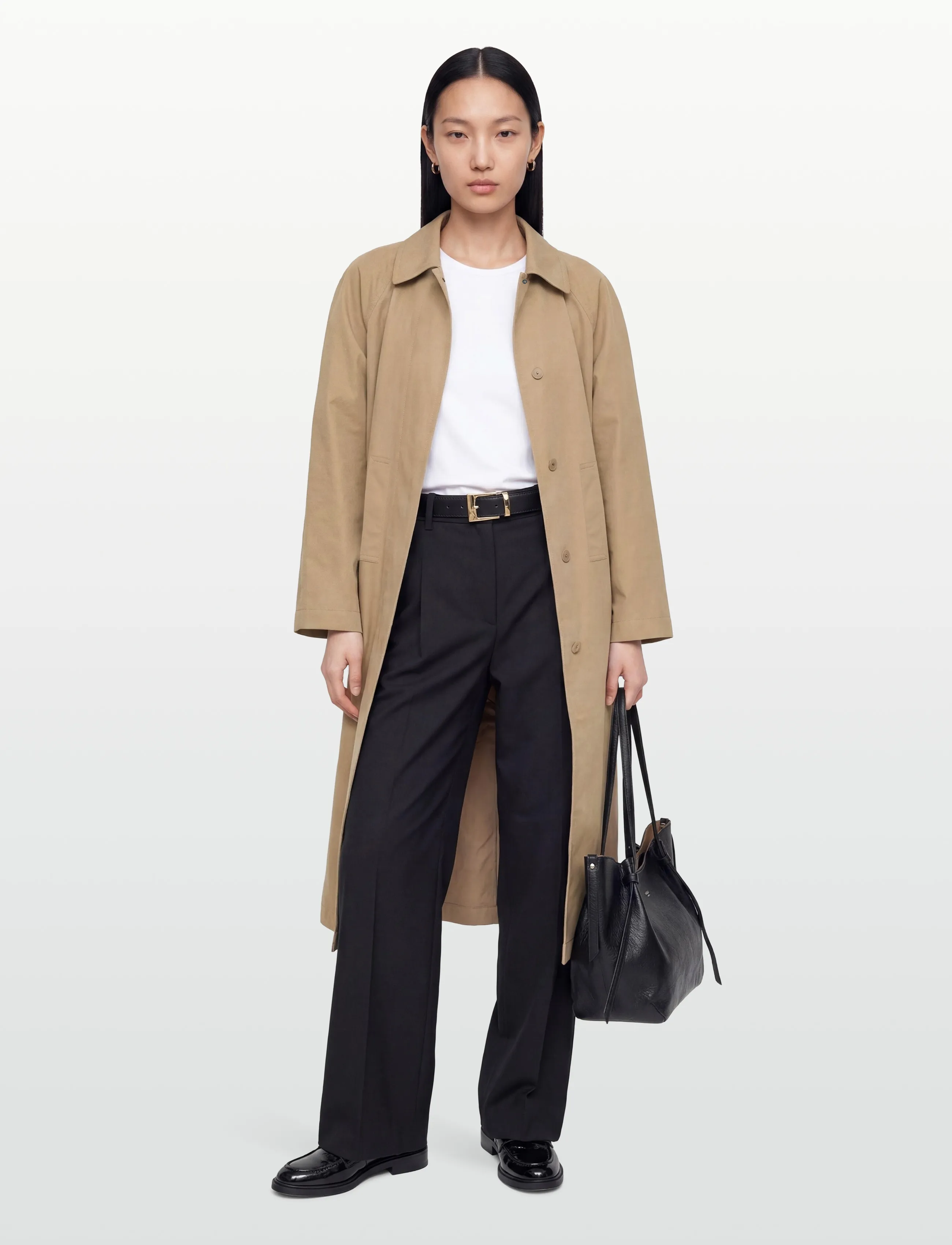 Brixtol Textiles Esme Khaki, M, Khaki green, Frakker > Trenchcoats, Dame