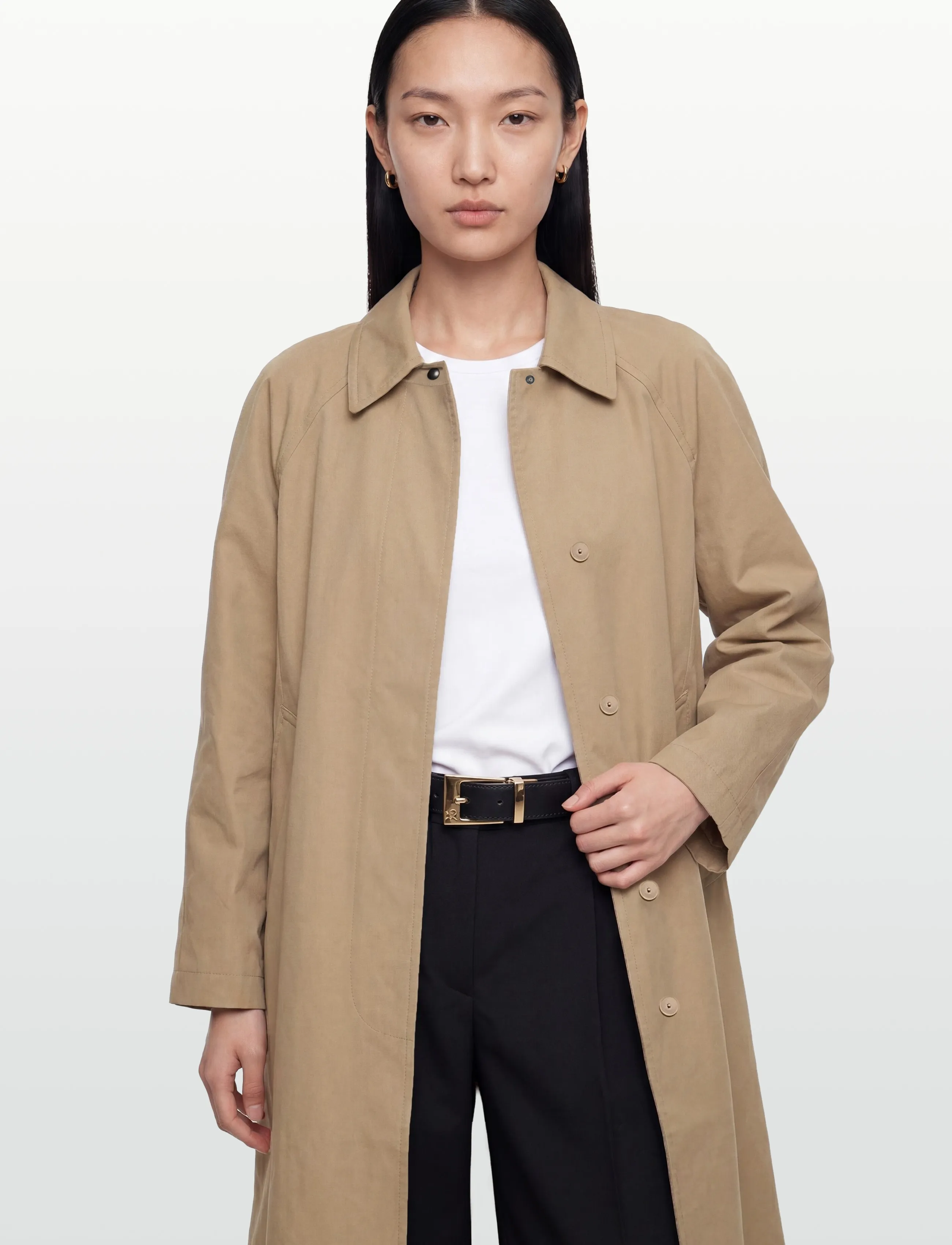 Brixtol Textiles - Esme Khaki - trenchcoats - khaki - 4