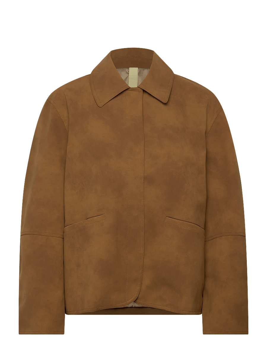Brixtol Textiles - Kai Faux Suede Tan - utility jassen - tan - 1