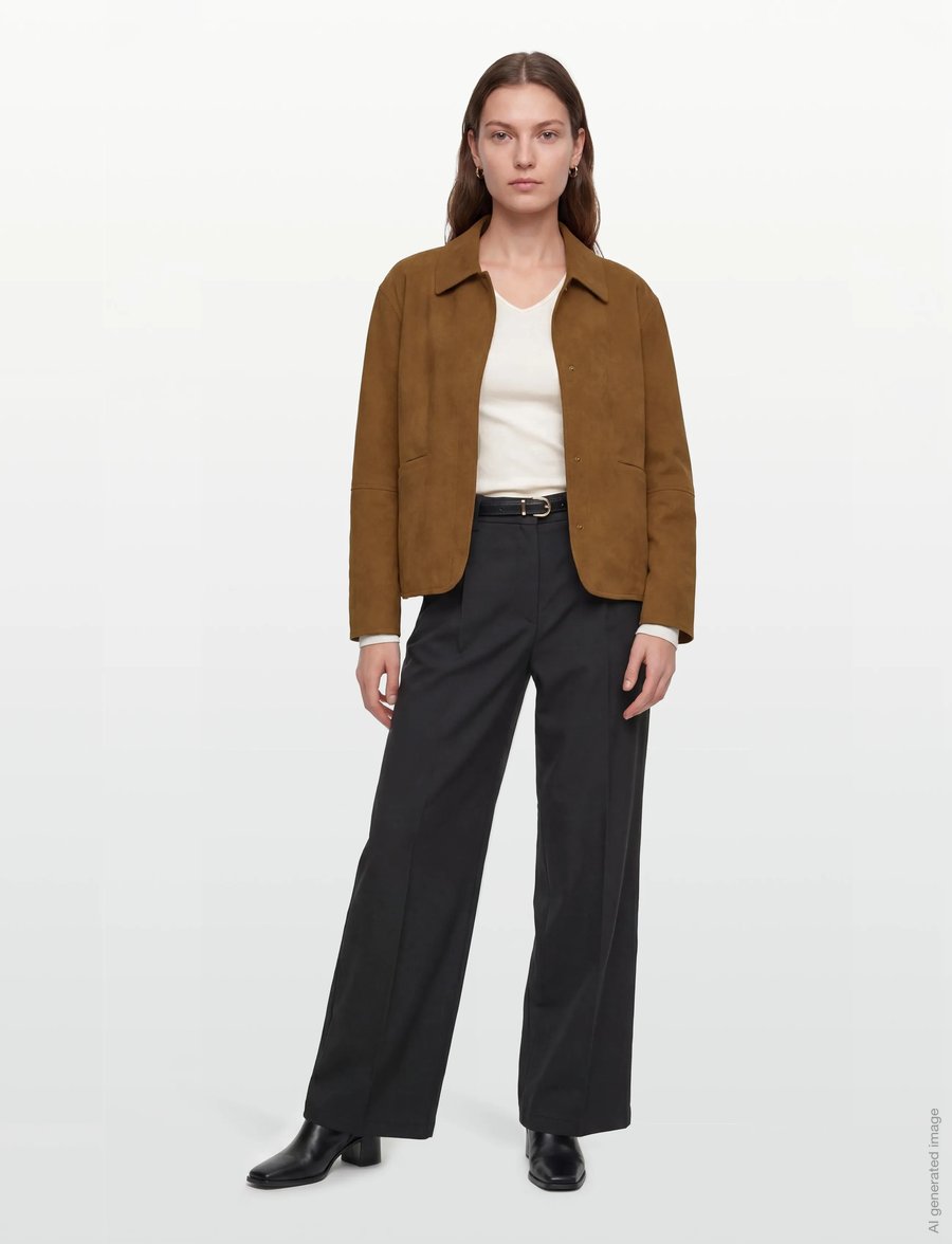 Brixtol Textiles - Kai Faux Suede Tan - utility jassen - tan - 0