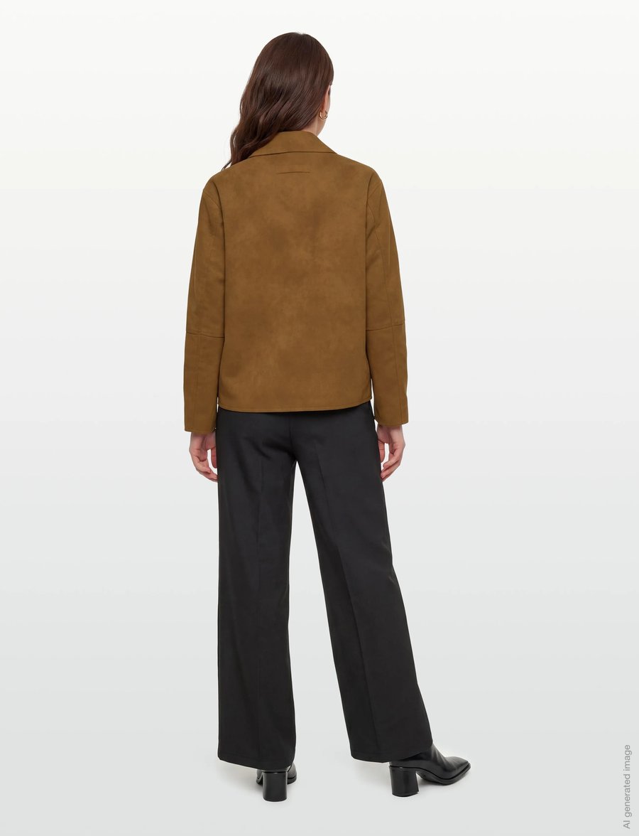 Brixtol Textiles - Kai Faux Suede Tan - utility jassen - tan - 4