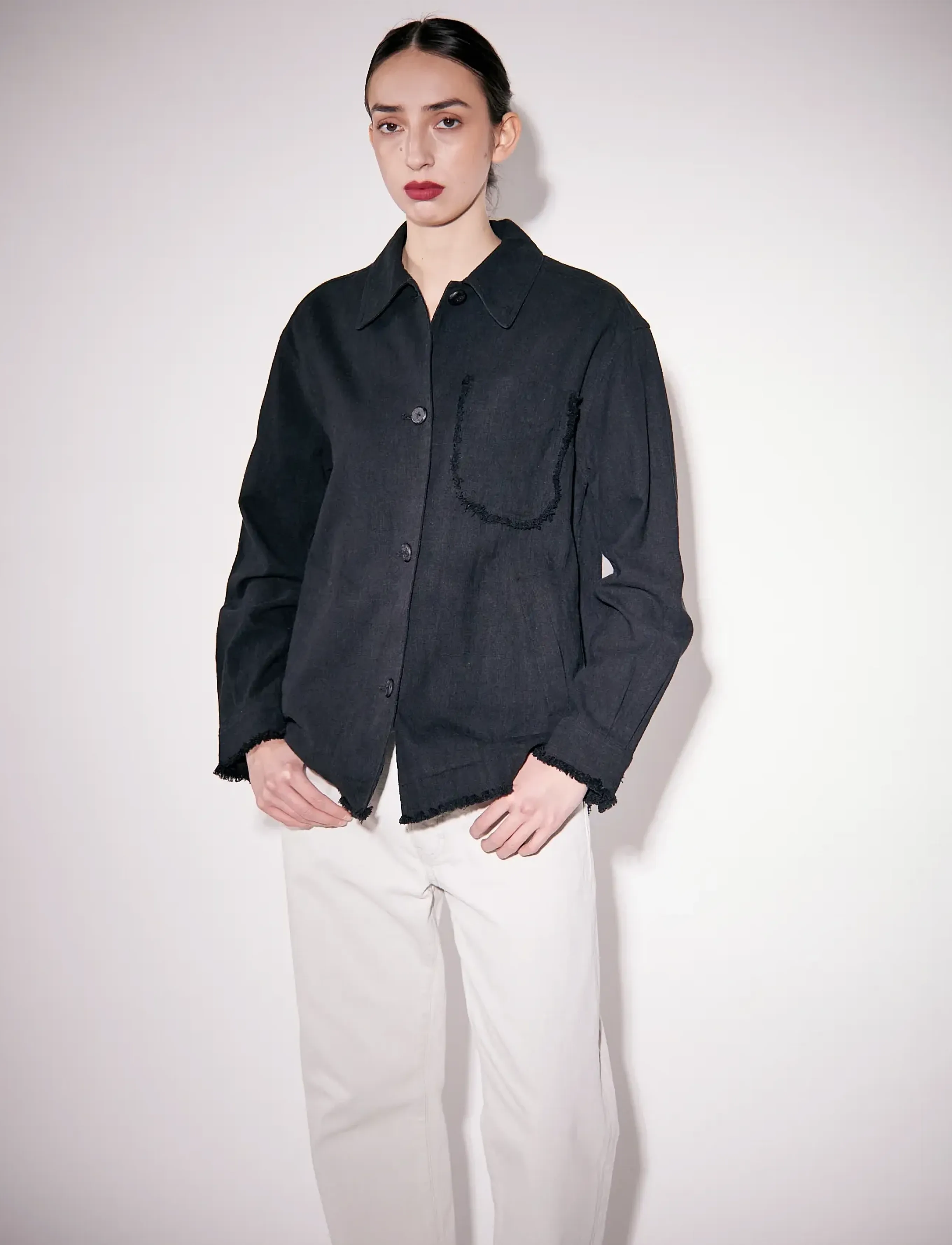 Brixtol Textiles Ally Distressed, XS, Oberteile, Schwarz - Overshirts, Frauen