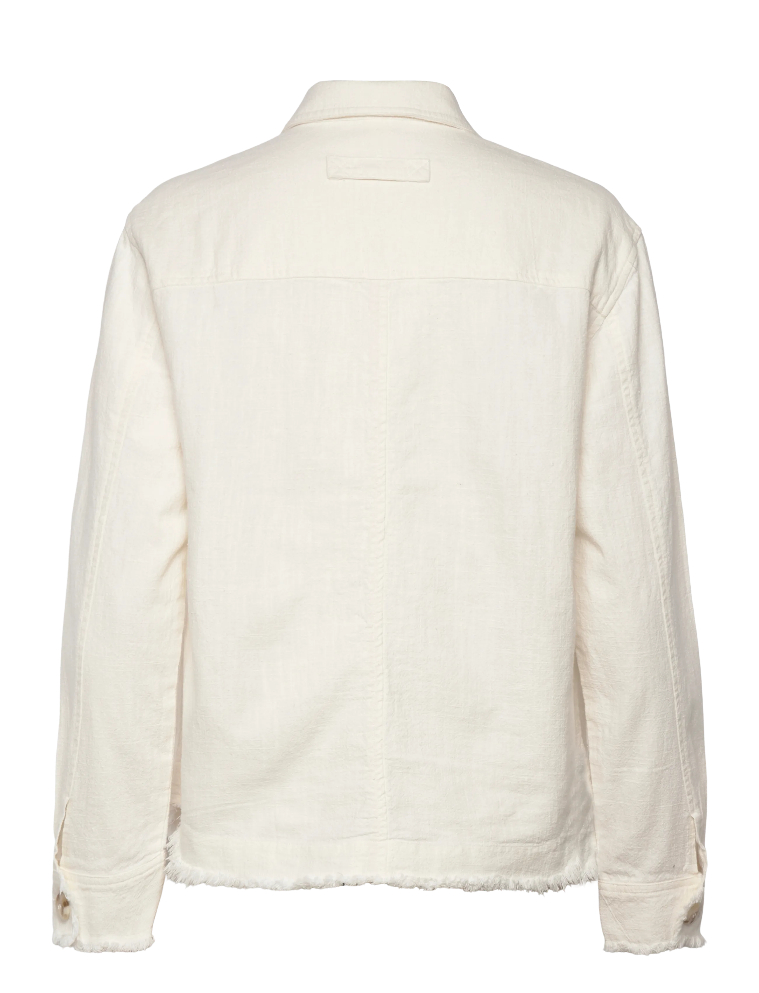 Brixtol Textiles - Ally Distressed - overshirts - cream - 2