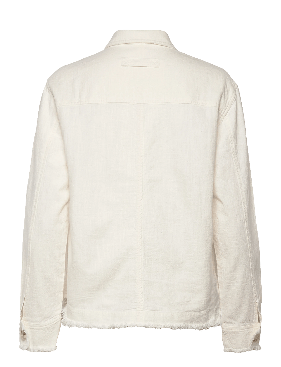 Brixtol Textiles - Ally Distressed - overshirts - cream - 2