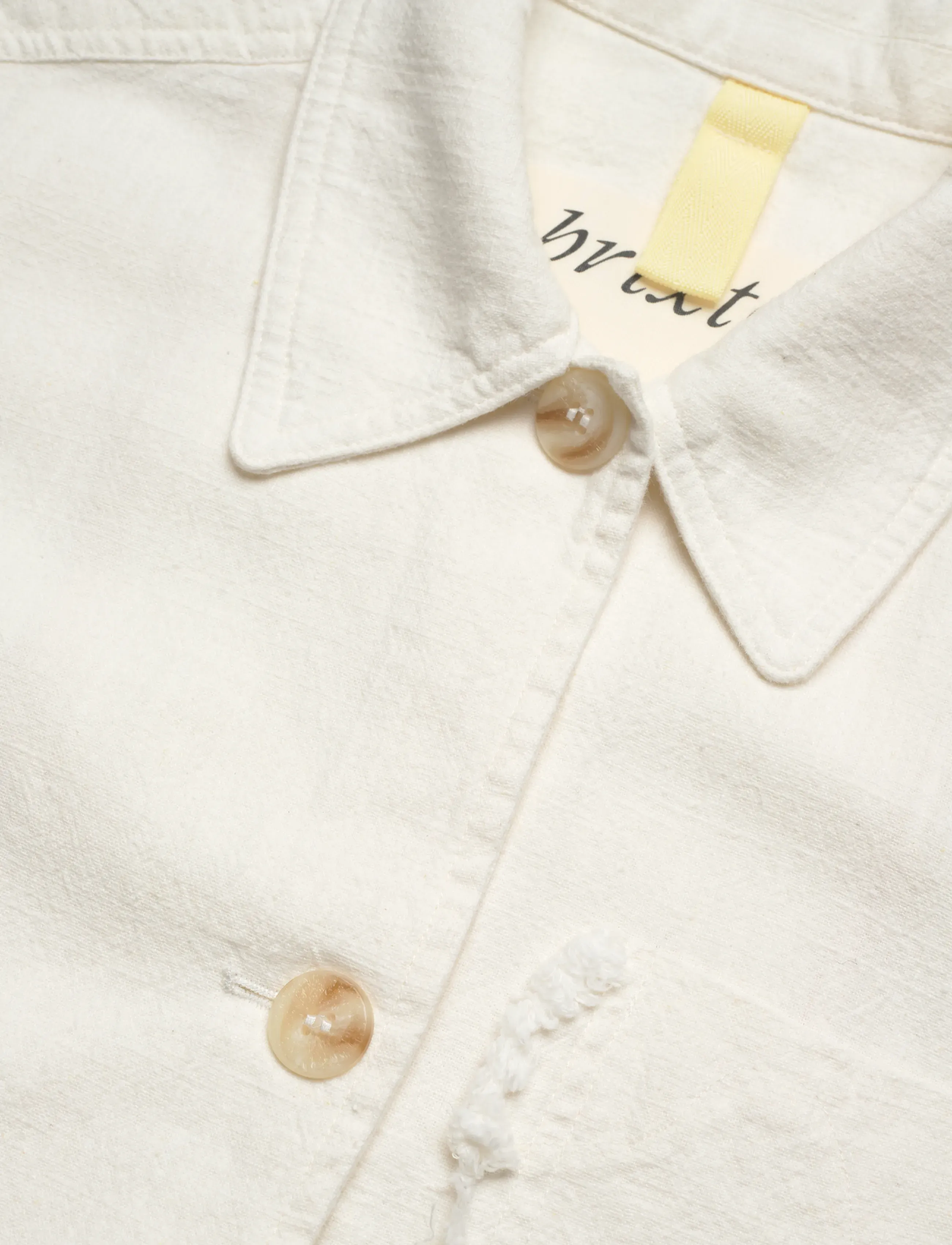 Brixtol Textiles - Ally Distressed - overshirts - cream - 3