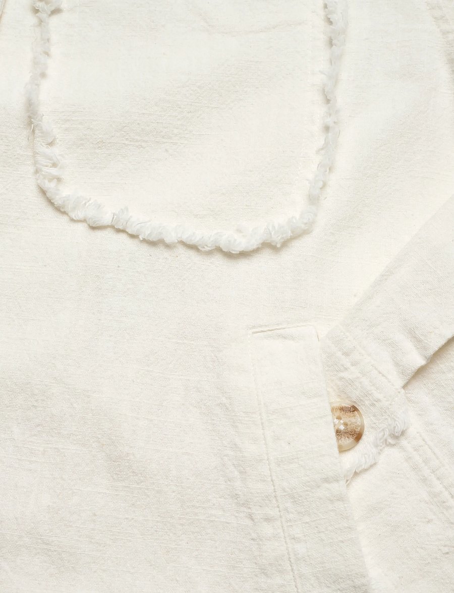Brixtol Textiles - Ally Distressed - overshirts - cream - 4