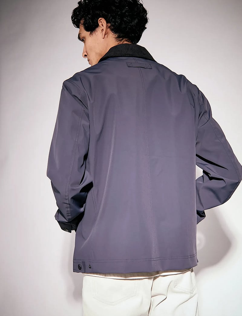 Brixtol Textiles - Martin Nylon Dark Navy - vindjakker - dark navy - 4