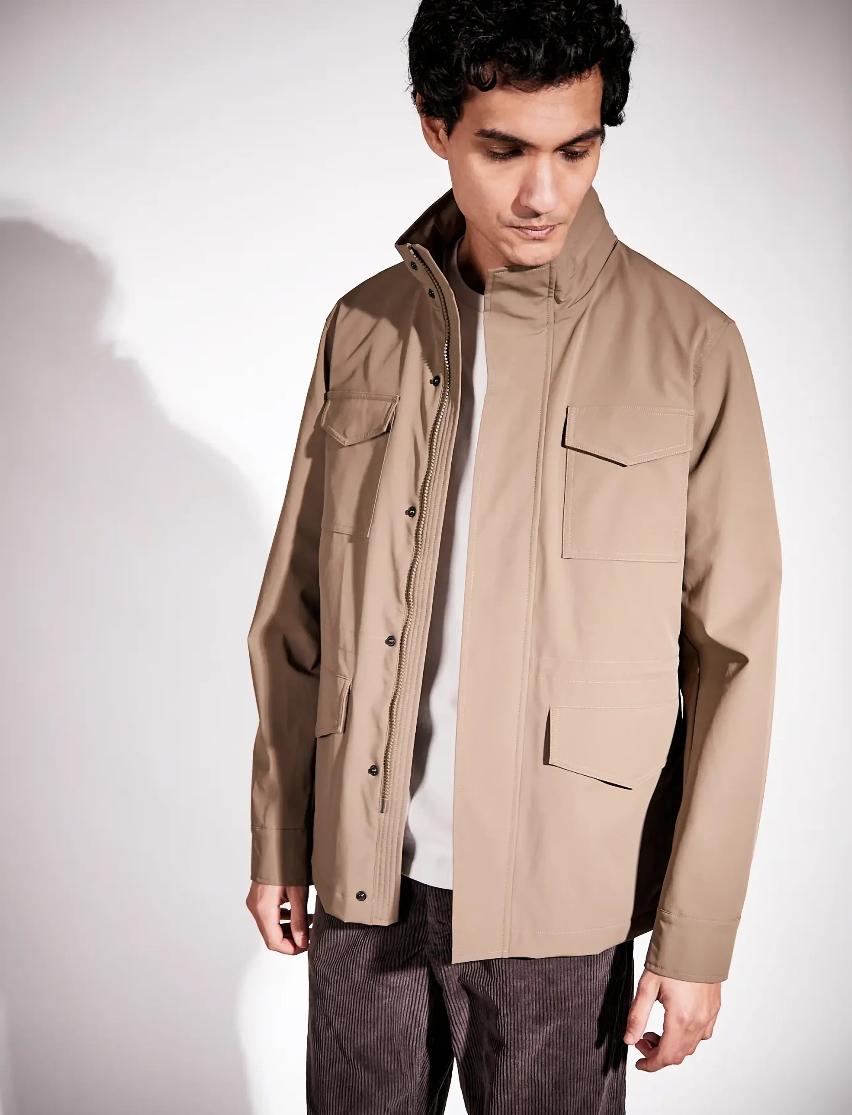 Brixtol Textiles Fraser Green Stone - Jackor - GREEN STONE / brown