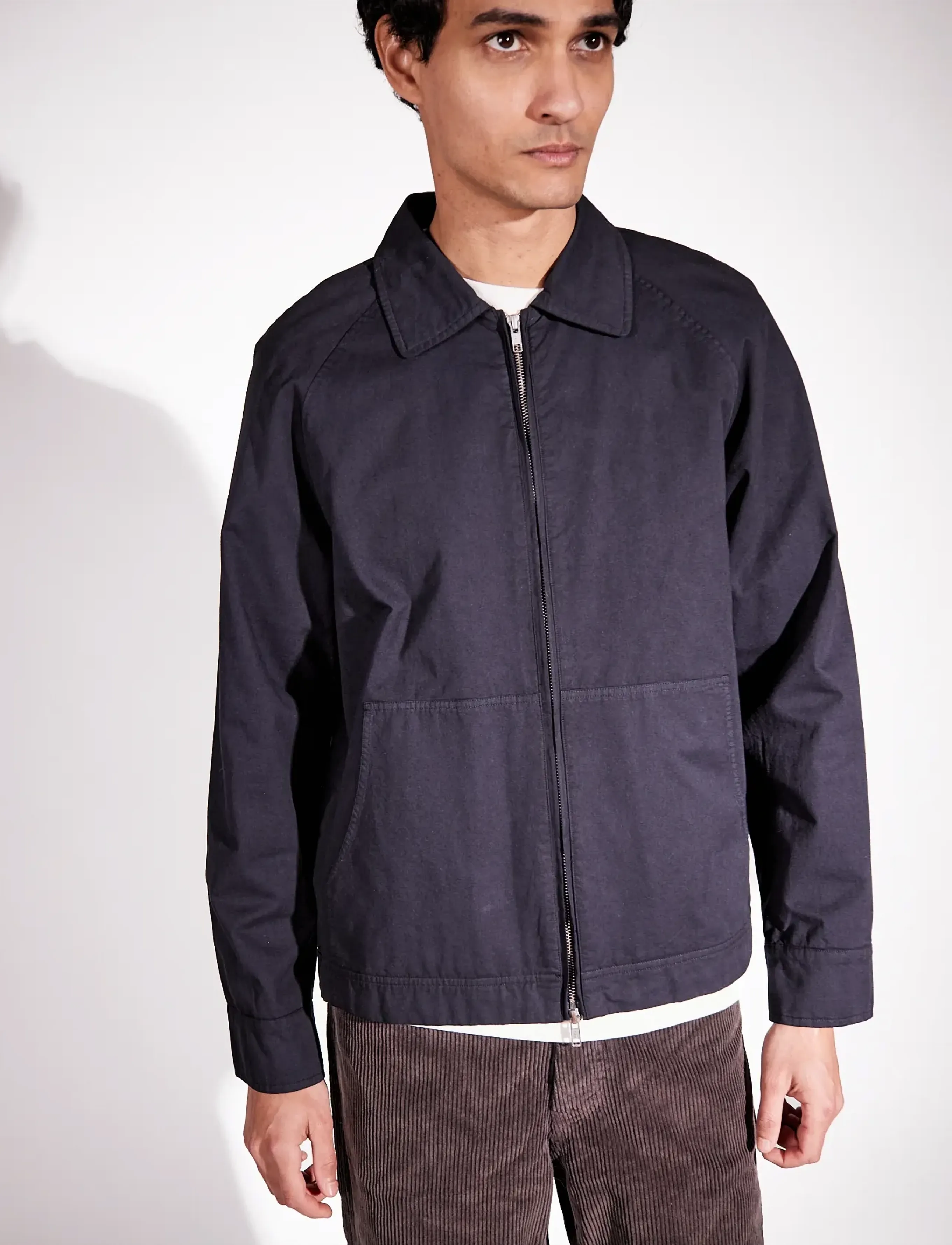 Brixtol Textiles Carter Twill Washed Khaki - Ulkovaatteet - WASHED DARK NAVY / navy