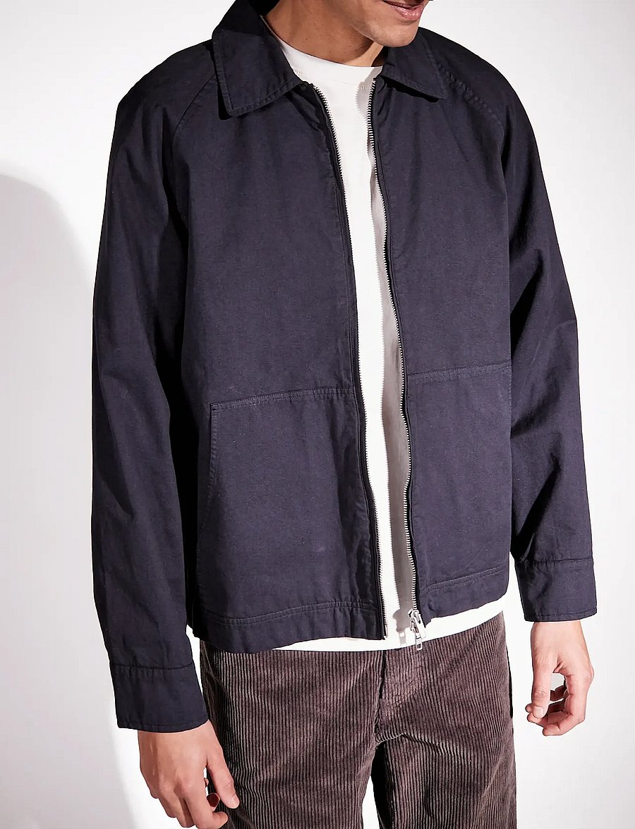 Brixtol Textiles - Carter Twill Washed Khaki - leichte jacken - washed dark navy - 3