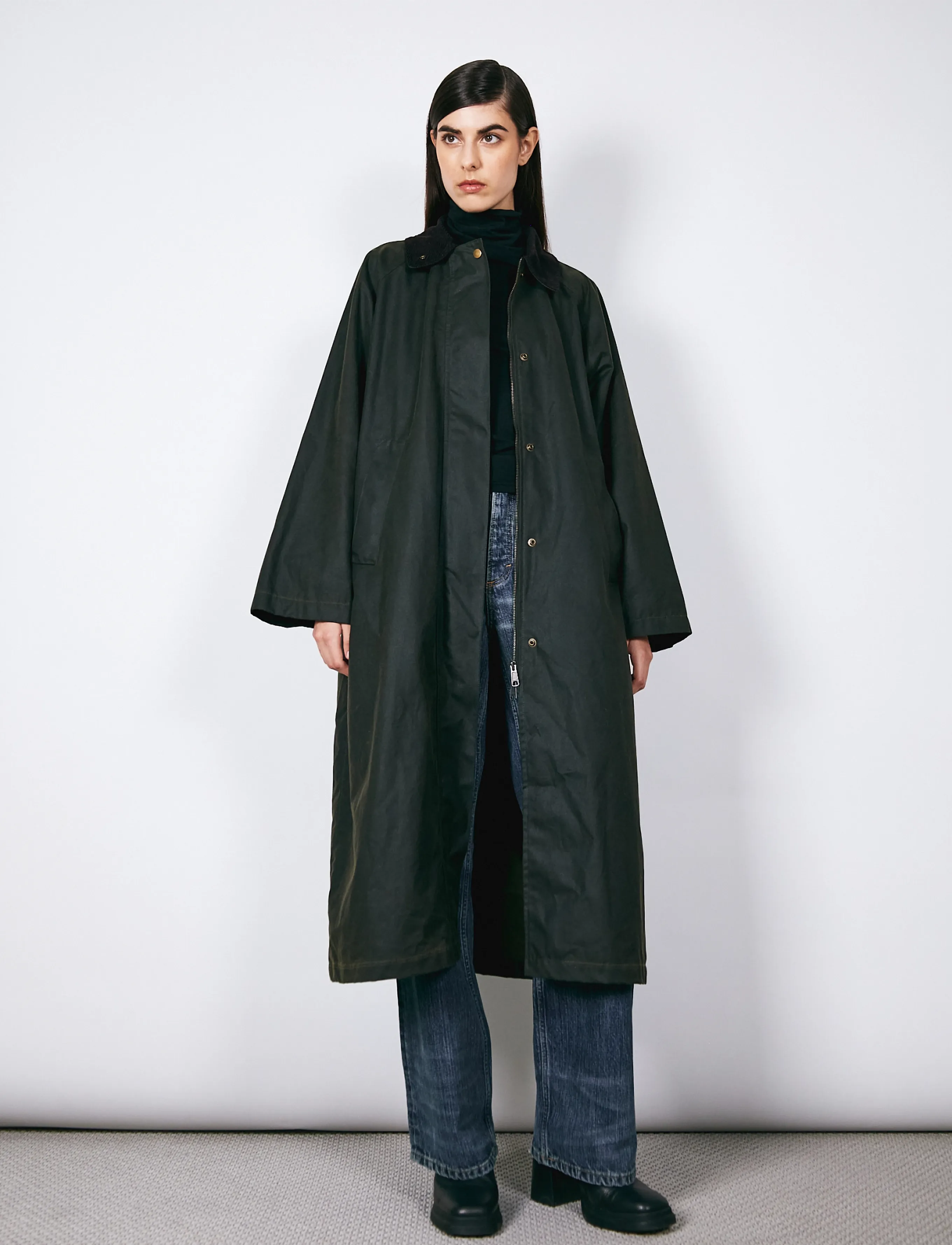 Brixtol Textiles - Brooks Wax - winter jackets - olive - 3
