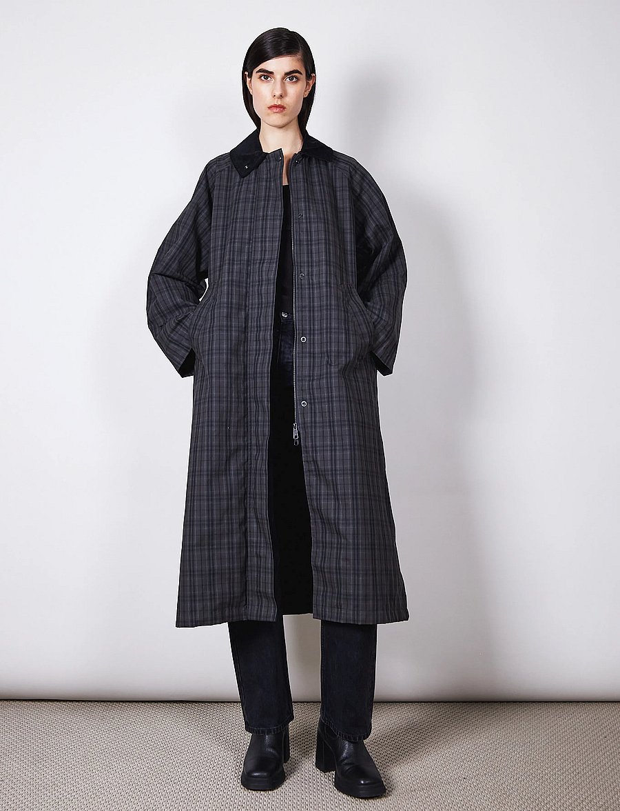 Brixtol Textiles - Brooks Wax - regenmäntel - black check - 0