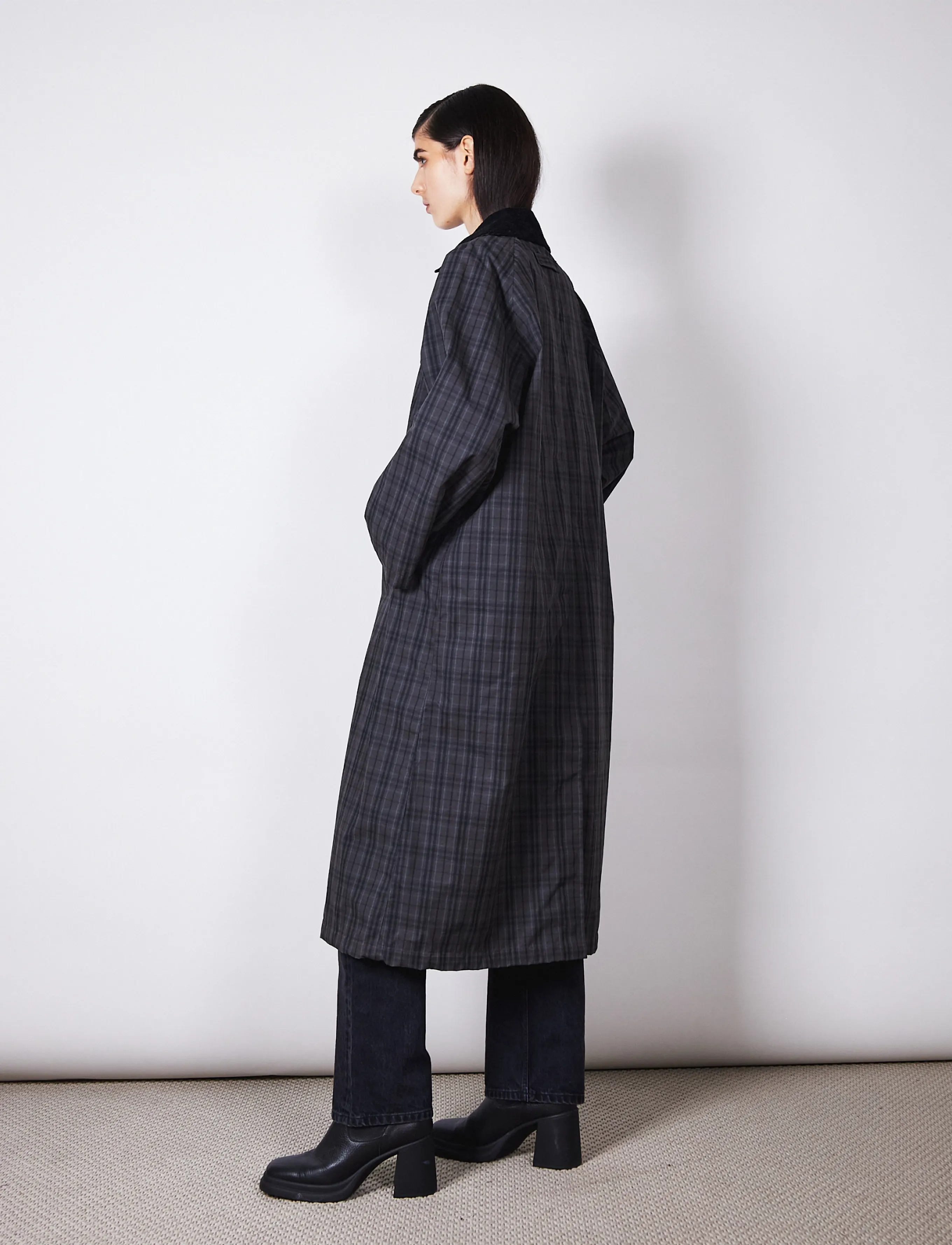 Brixtol Textiles - Brooks Wax - regenmäntel - black check - 2