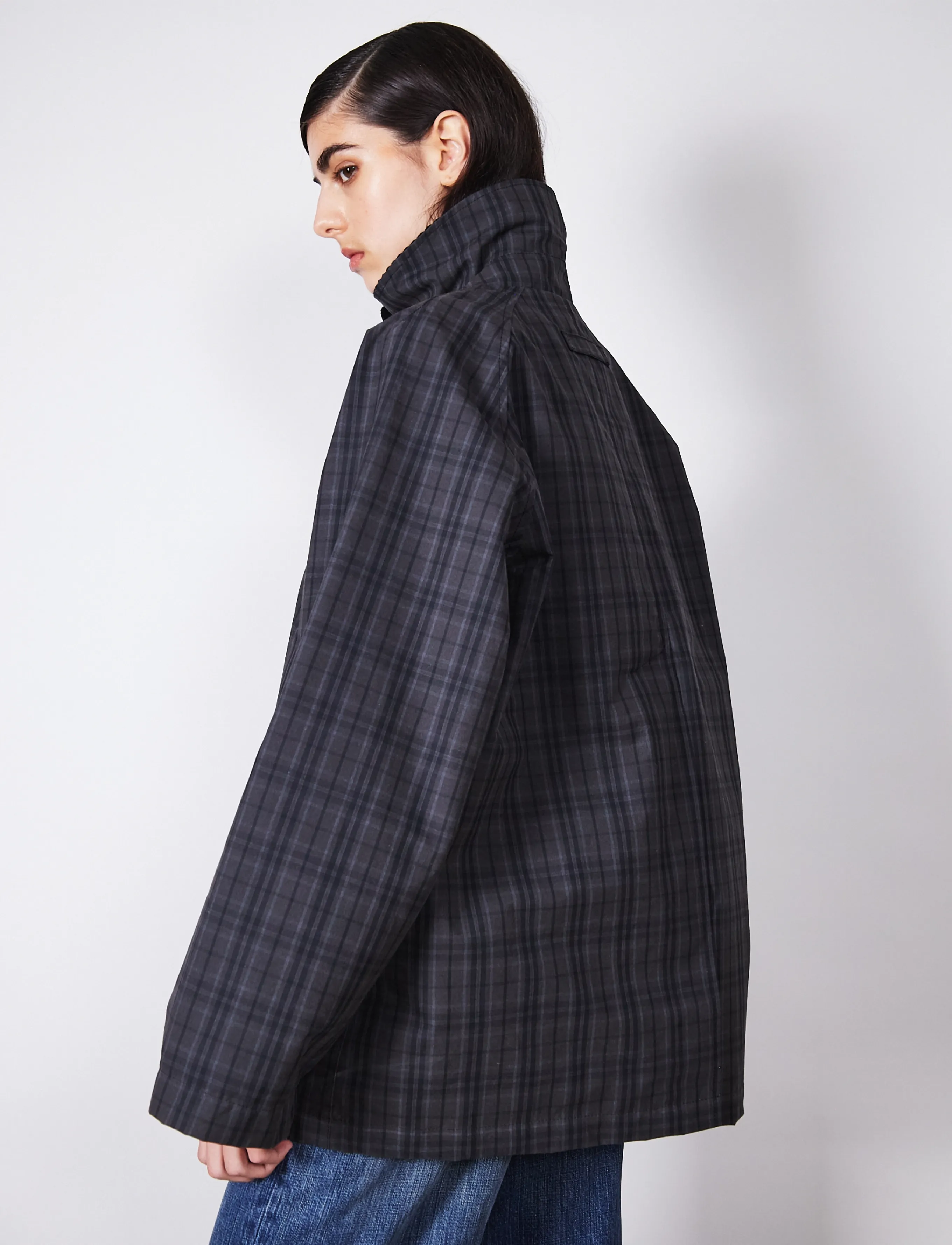 Brixtol Textiles - Davonna - utility-jacken - black check - 2