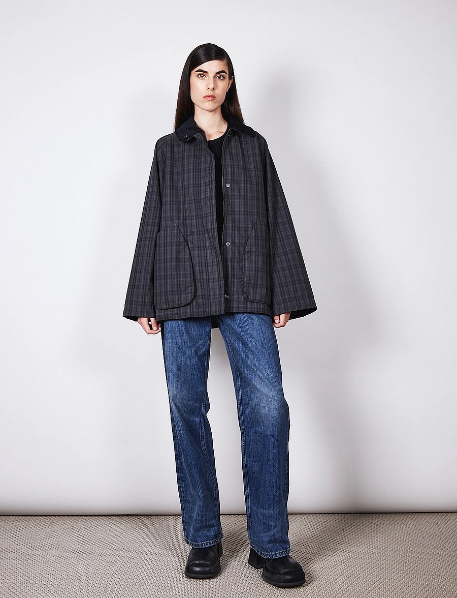 Brixtol Textiles - Davonna - utility-jacken - black check - 3
