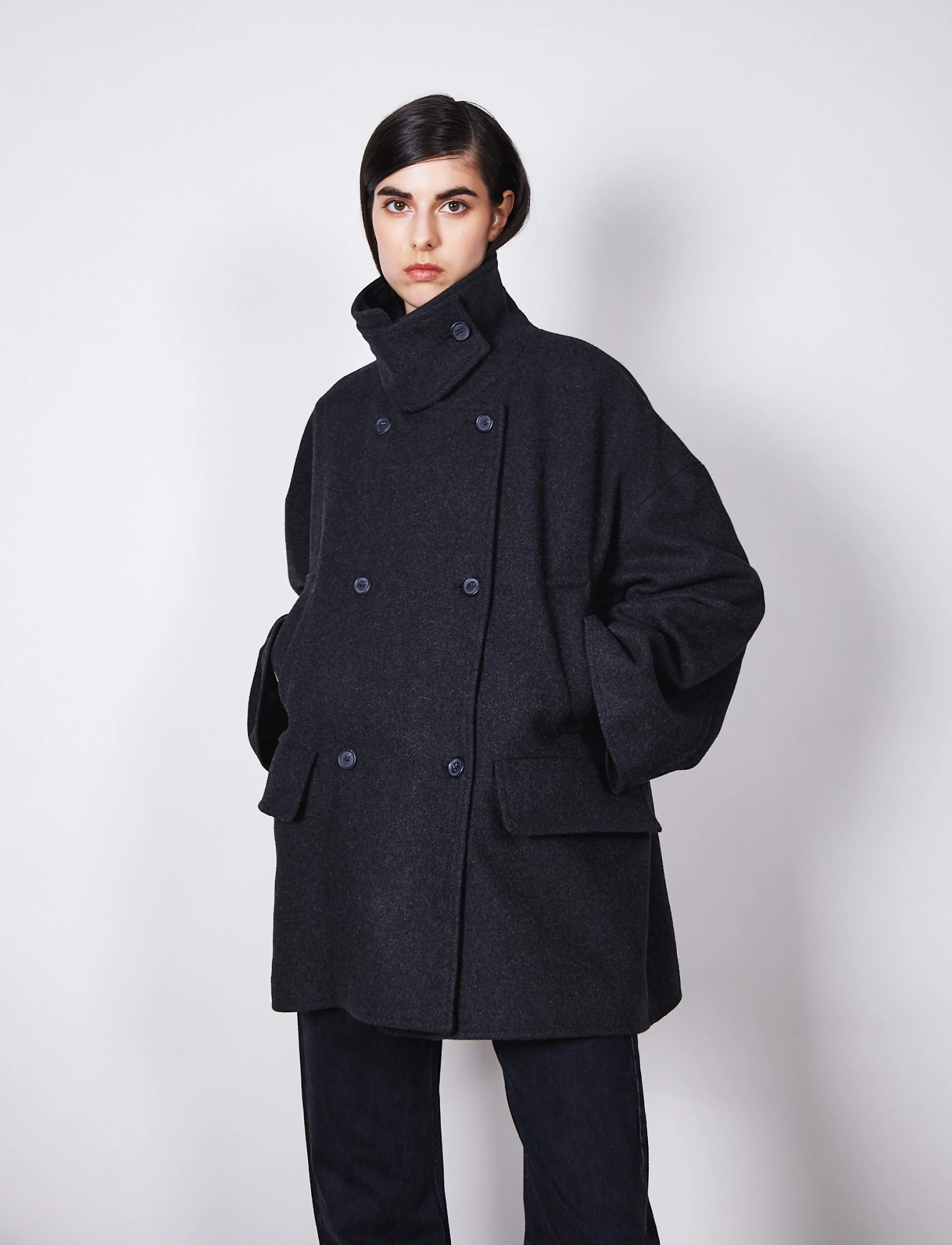 Brixtol Textiles Skye - Modetrends - BLACK MELANGE / black