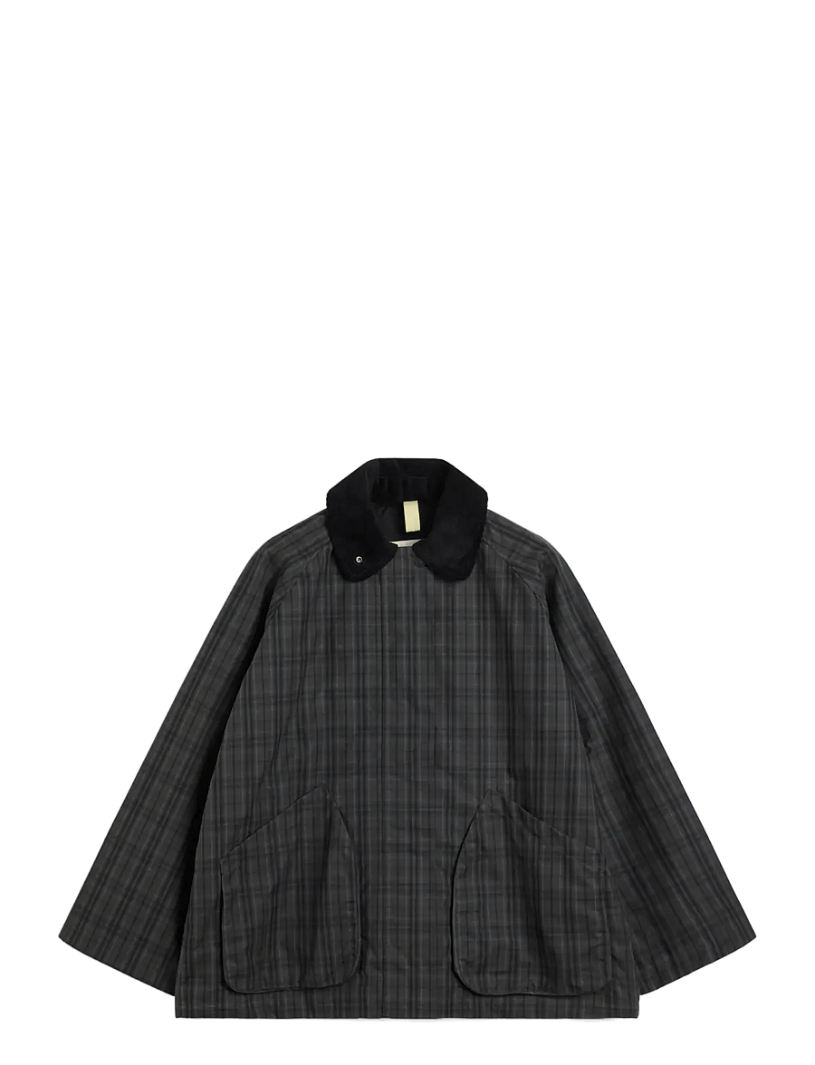 Brixtol Textiles - Wren - utility-jacken - black check - 1