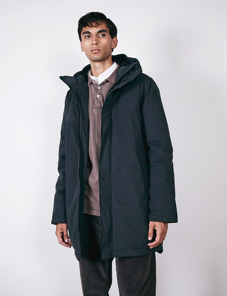 Brixtol Textiles - Bryson Cotton - winter jackets - black - 0