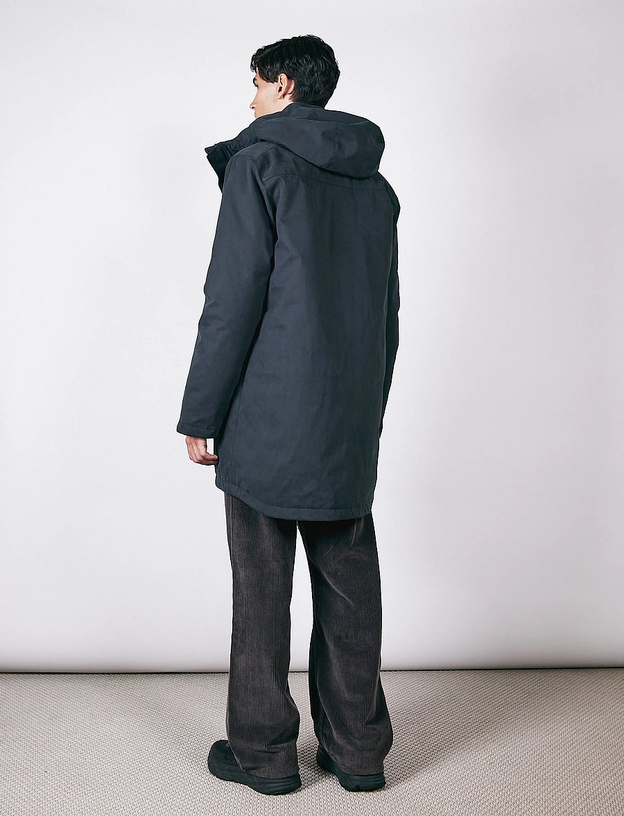 Brixtol Textiles - Bryson Cotton - winter jackets - black - 2