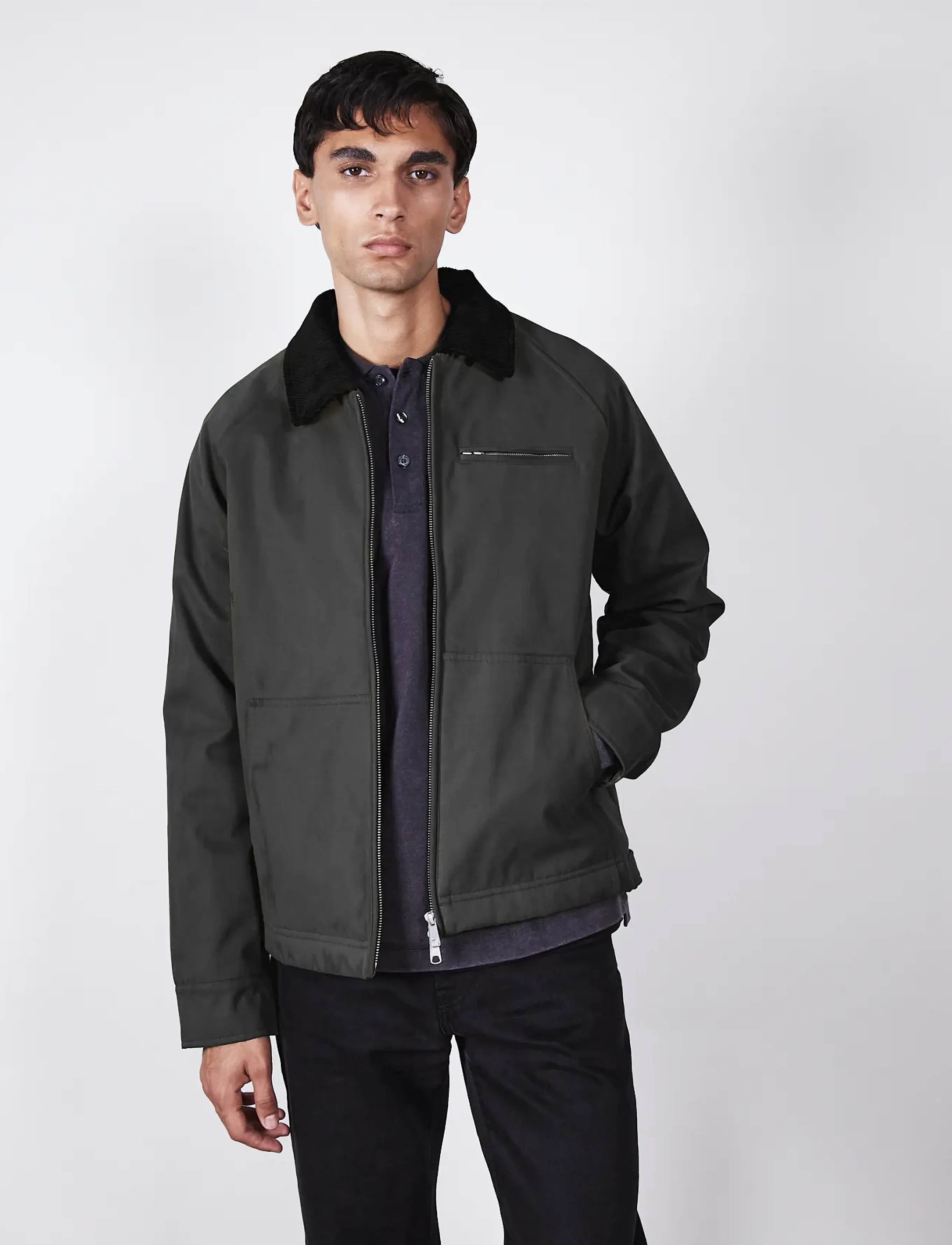 Brixtol Textiles Carter Padded - Riided - BLACK / black