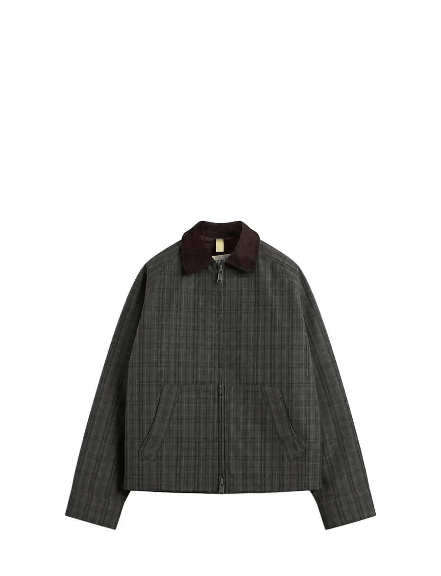 Brixtol Textiles - Carter Wax - herbstjacken - black check - 1