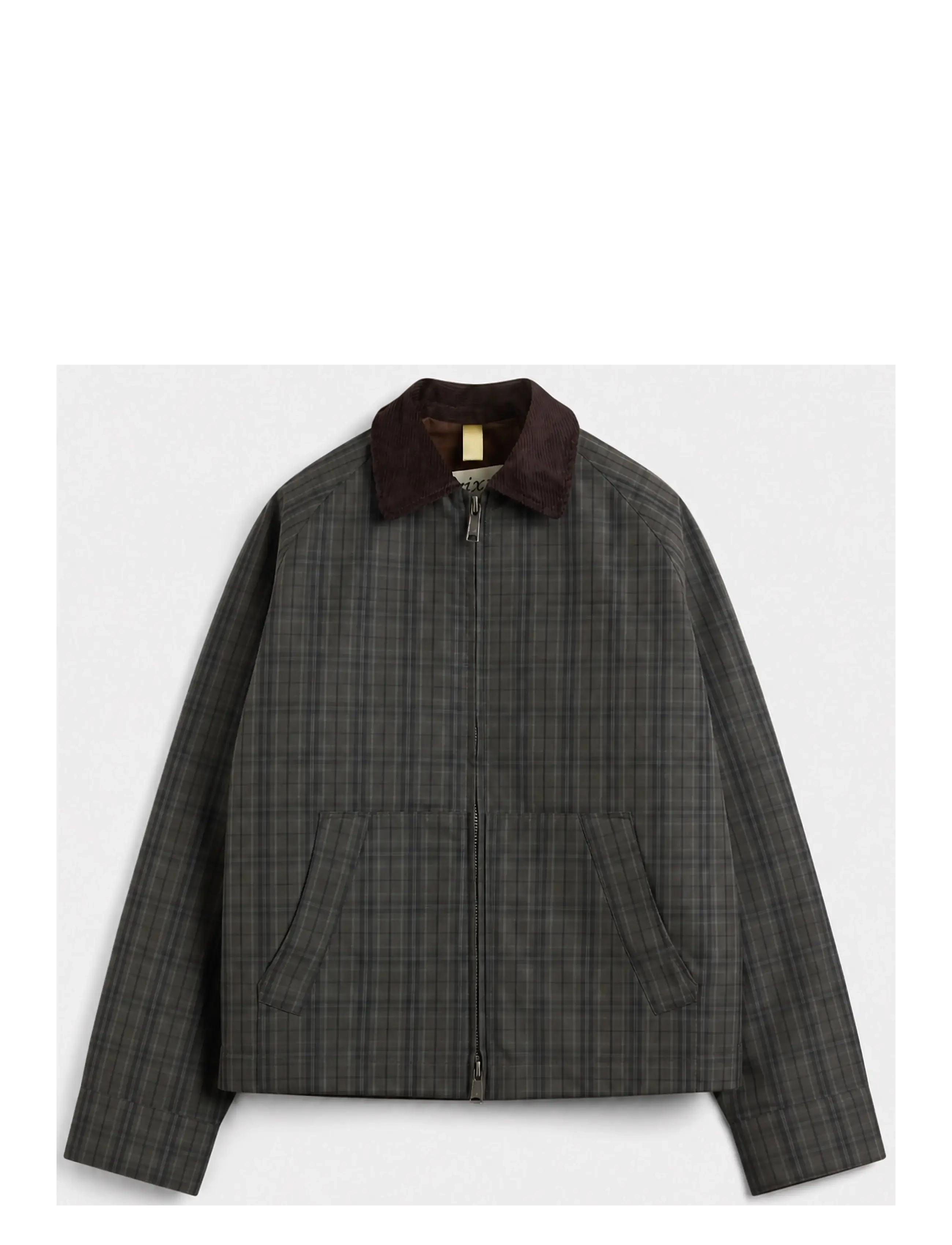 Brixtol Textiles - Carter Wax - black check - 1
