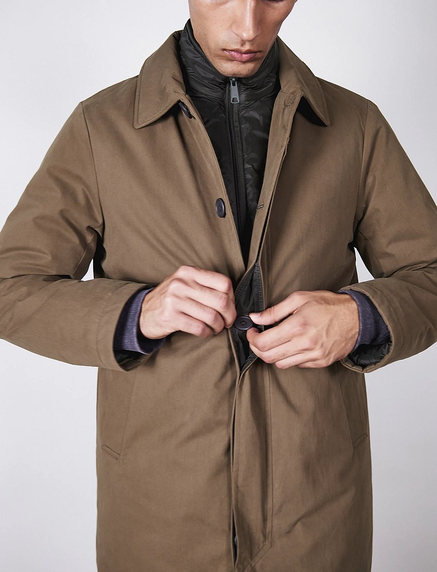 Brixtol Textiles - Duncan Cotton - hybrid-jacken - deep fern - 2