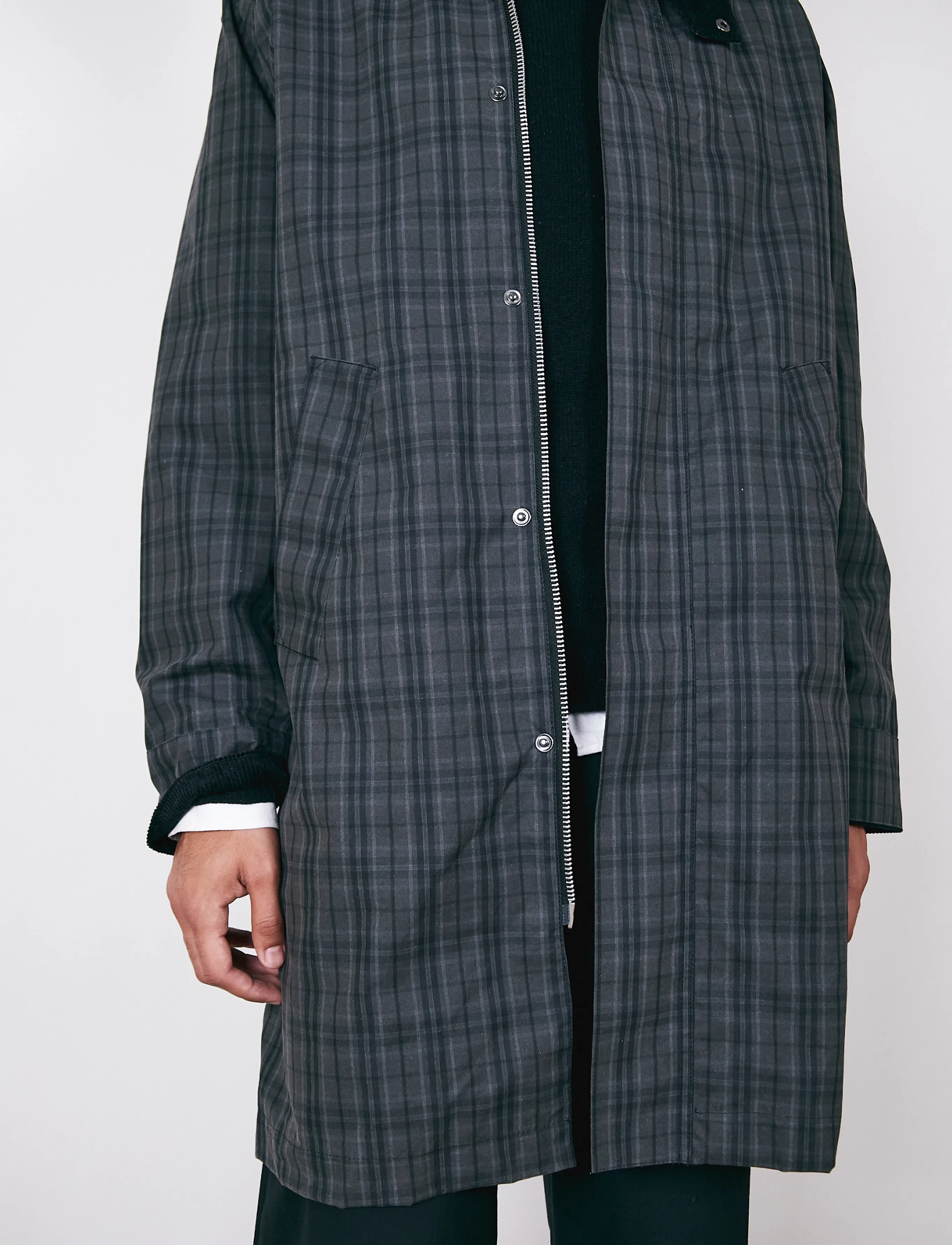 Brixtol Textiles - Hayden - black check - 3