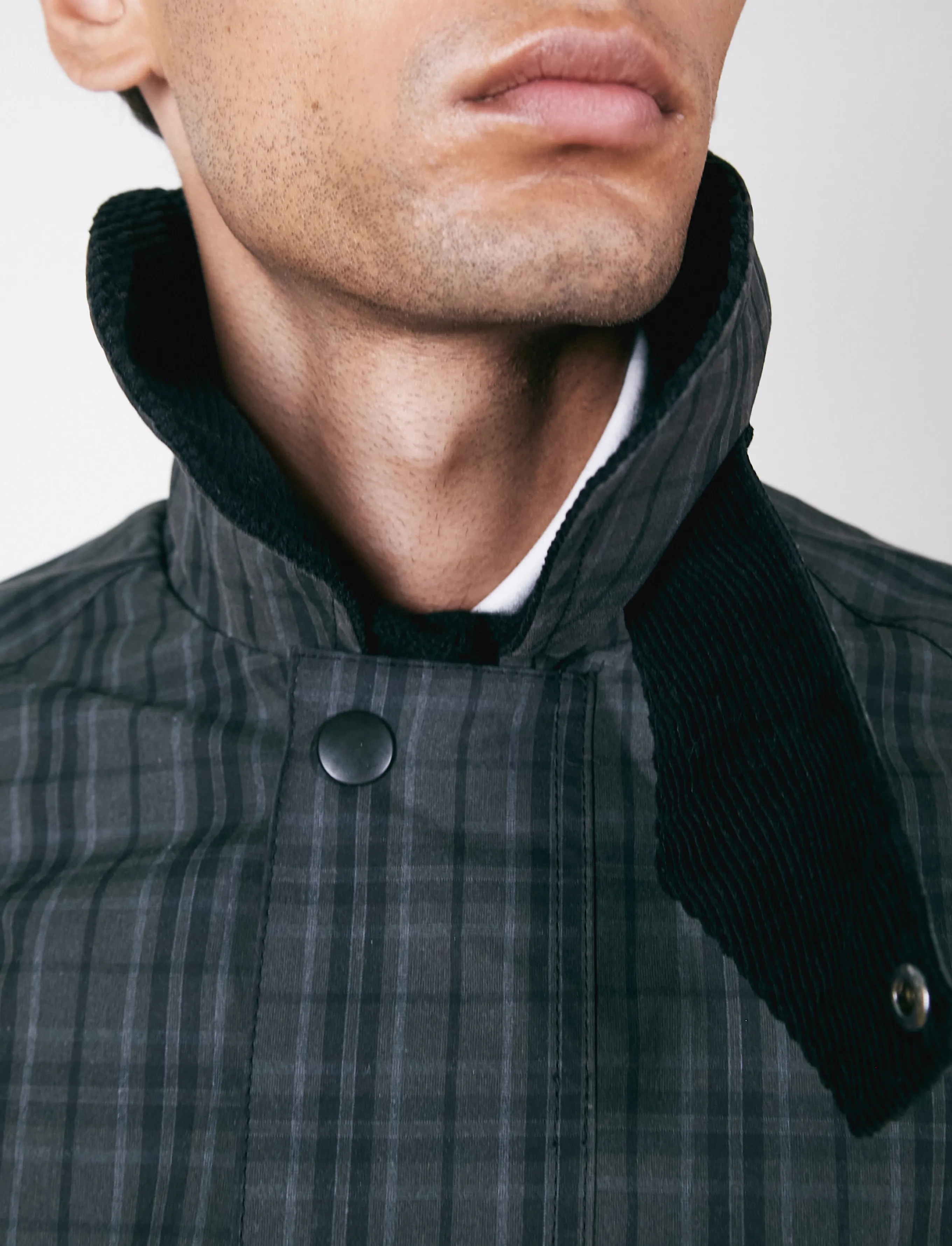 Brixtol Textiles - Hayden - black check - 4