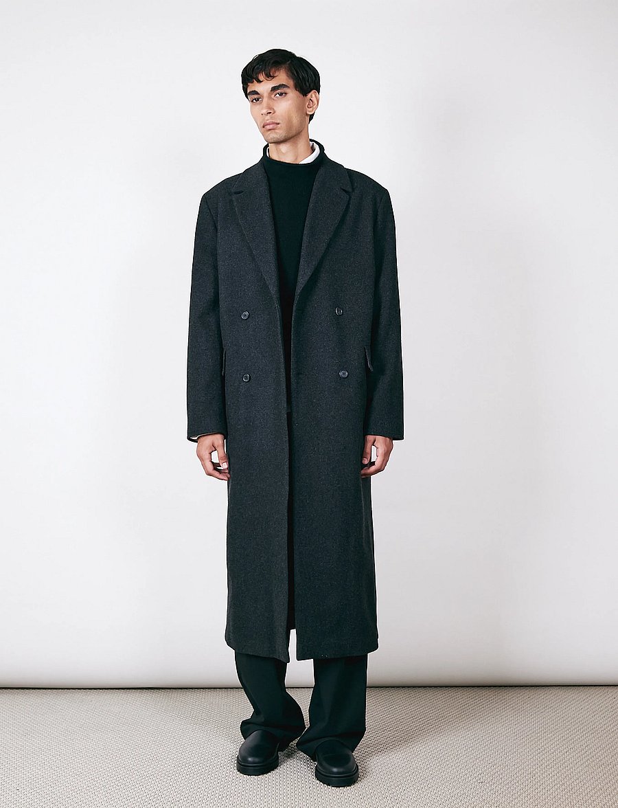 Brixtol Textiles - Hugo - black melange - 0