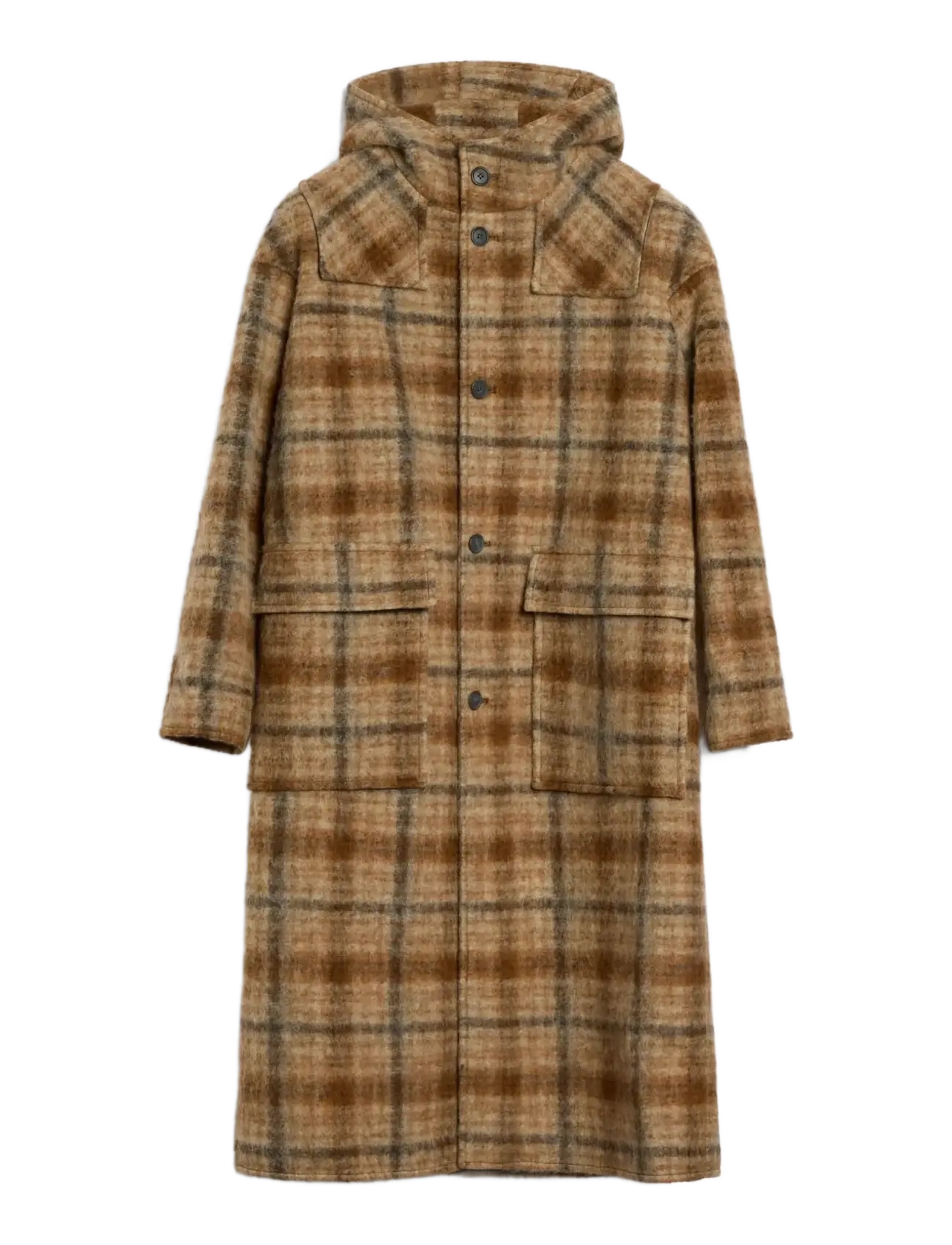 Brixtol Textiles - Lachlan - beige check - 1