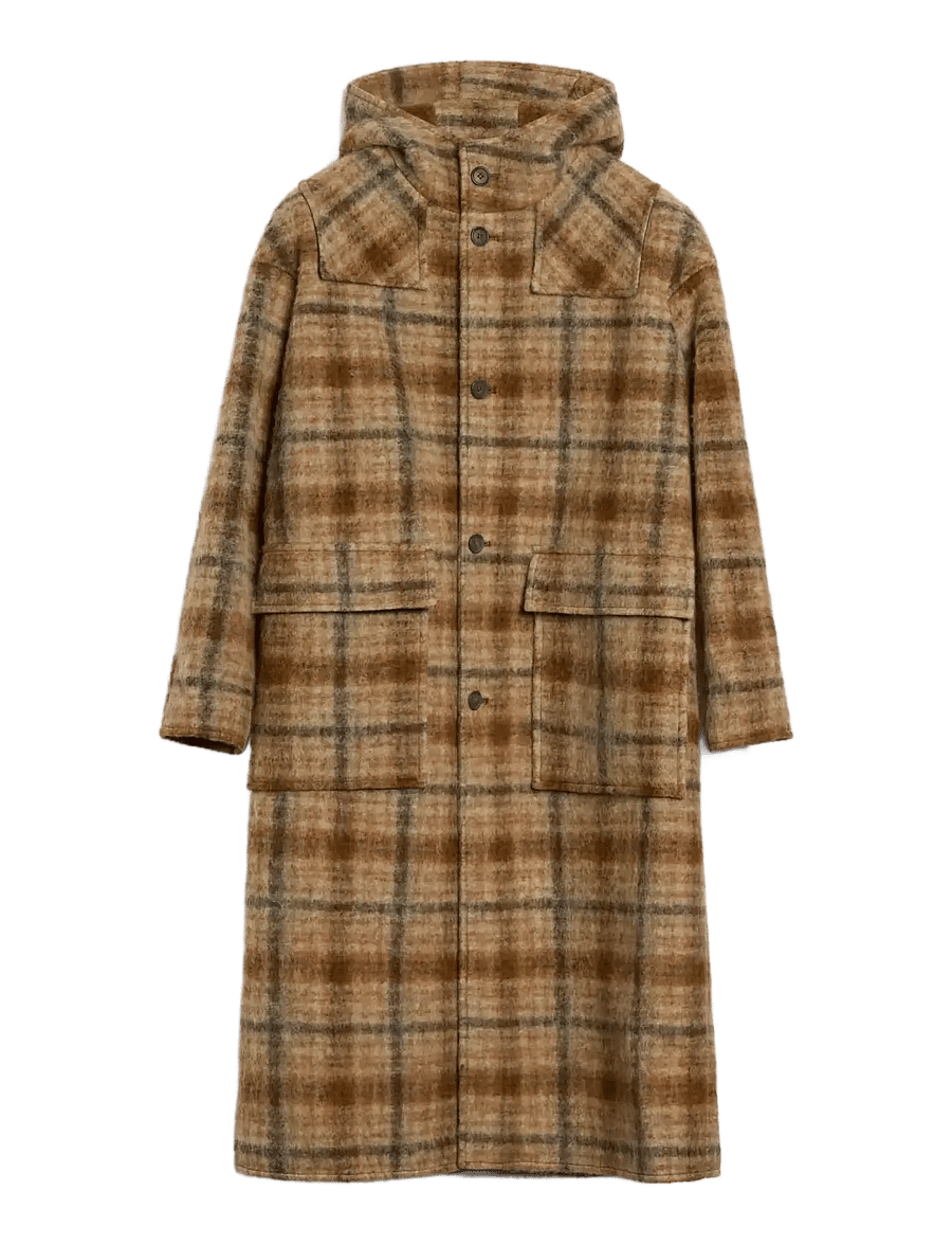 Brixtol Textiles - Lachlan - beige check - 1