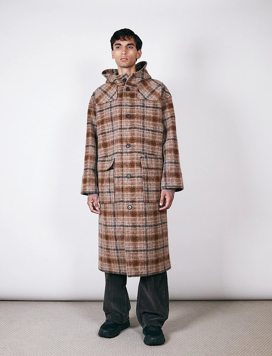 Brixtol Textiles - Lachlan - beige check - 0